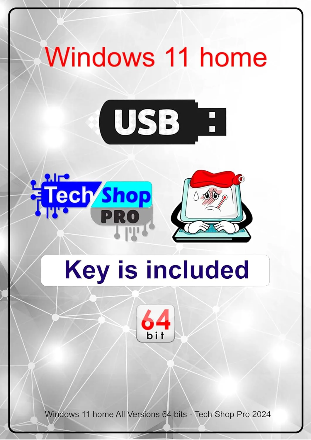 Tech Shop pro Compatible with install Key Included USB For Windows 11