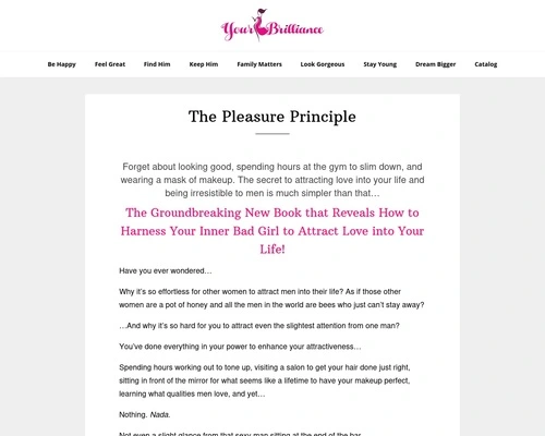 The Pleasure Principle – How to unlock the power of pleasure and transform your life by Amy Waterman.