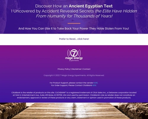 2022 Brand New – The 7 Magic Energy Experiments!