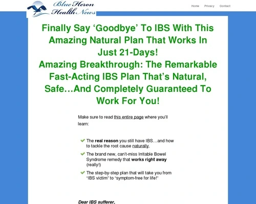 My IBS Story CB | Blue Heron Health News