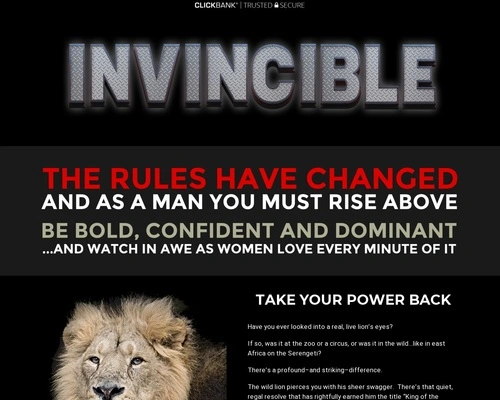 Invincible | Bold, Confident And Dominant | Scot McKay | CB – X & Y Communications
