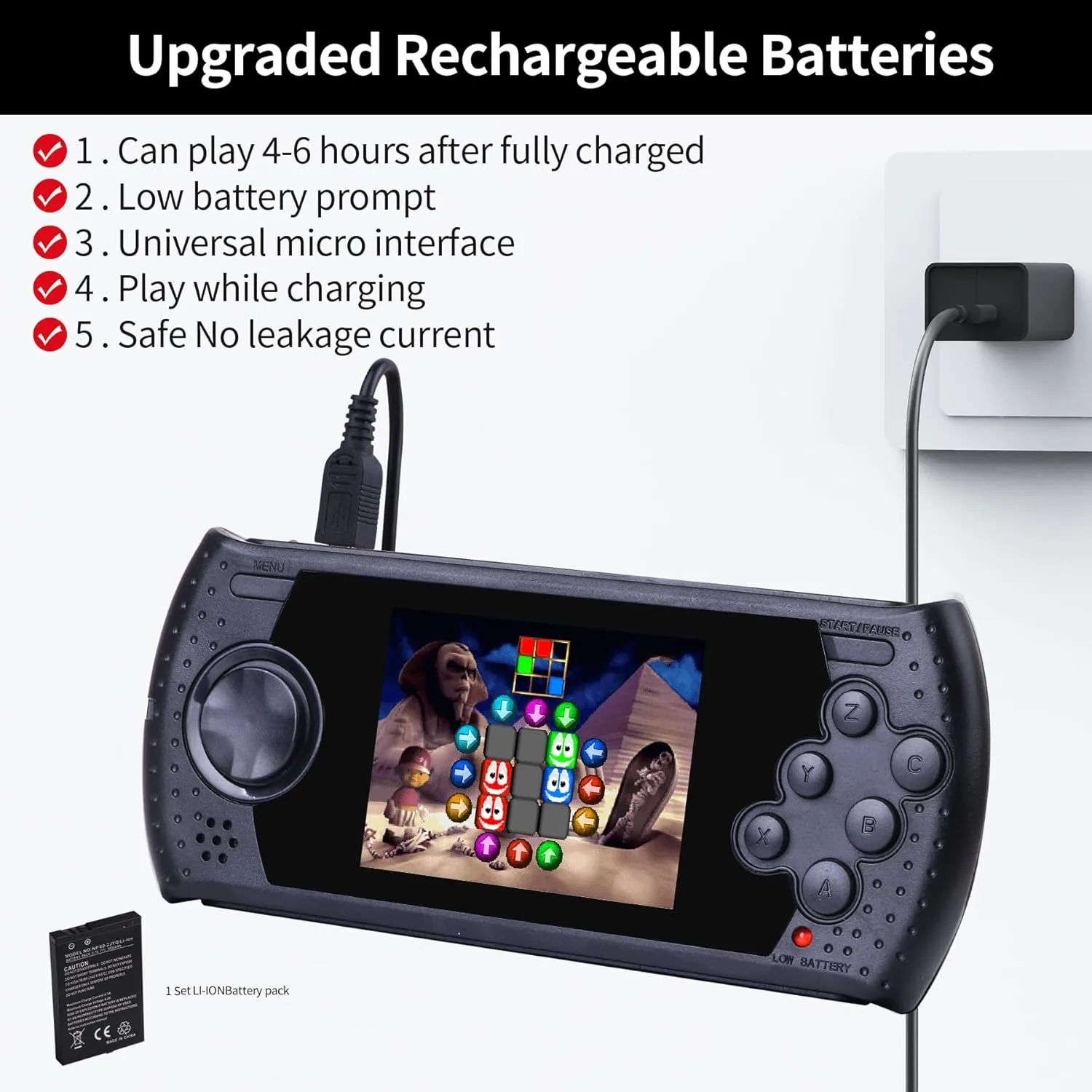 1769996798 959 16 Bit Handheld Game for Kids Built in 230 HD Classic