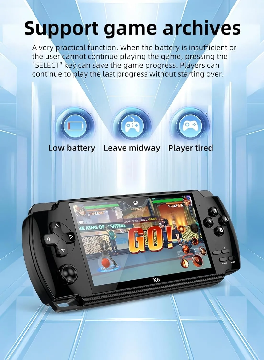 1770084570 792 CUZCOP 43 inch Video Game Console Retro Portable Handheld Game Device