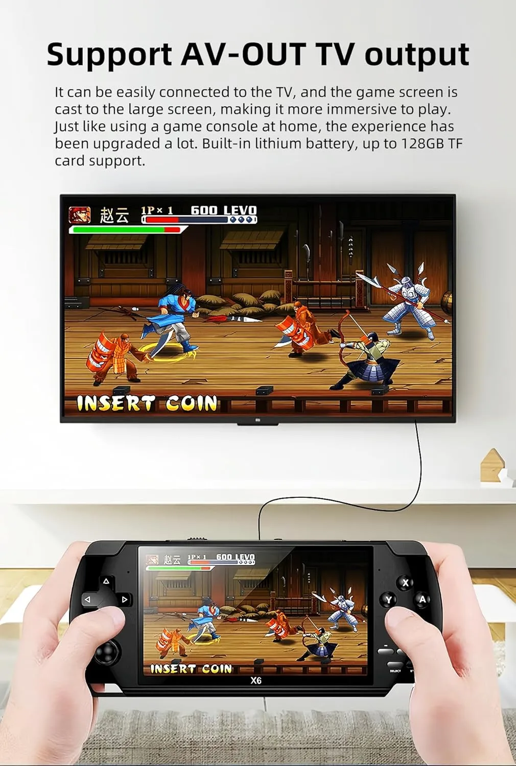 1770084570 865 CUZCOP 43 inch Video Game Console Retro Portable Handheld Game Device