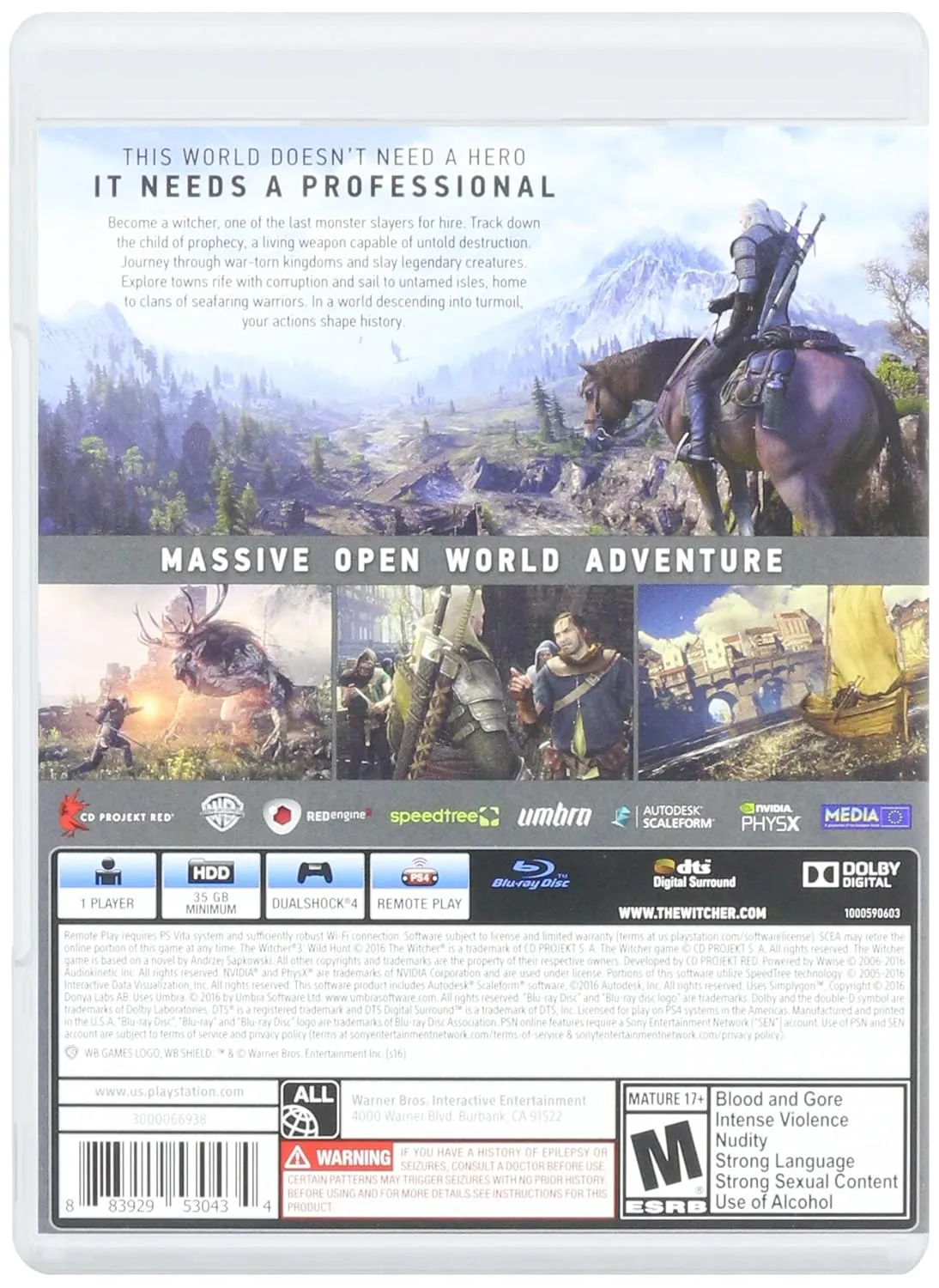 1770188561 375 The Witcher 3 Wild Hunt for PlayStation 4