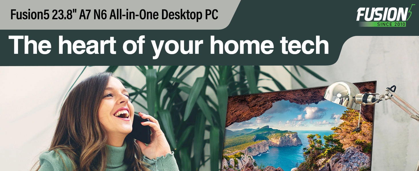 all-in-one computers all in one pc computer aio desk top set desktop windows 11 home fusion5