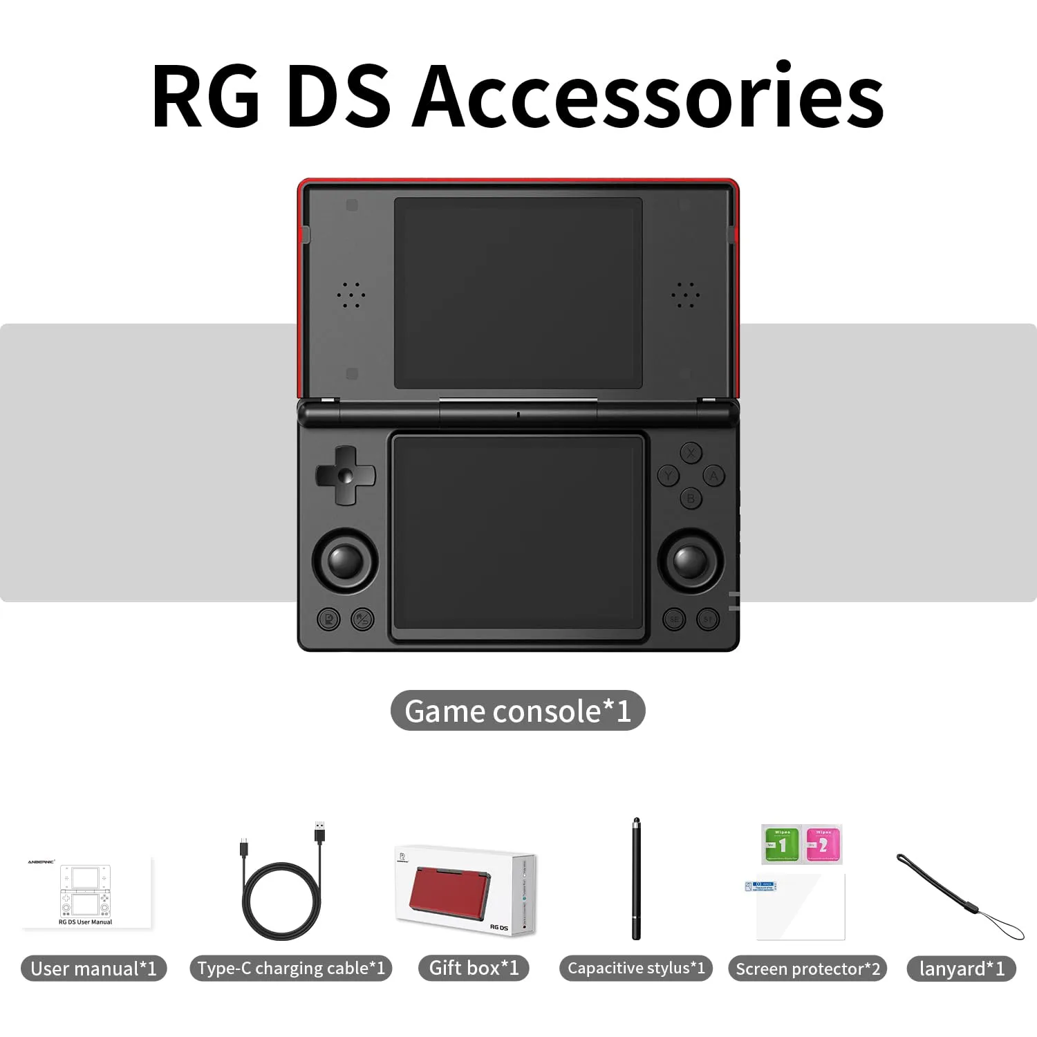 1770235851 109 Aivuidbs RG DS Foldable Handheld Game Console RK3568 Anbernic RG
