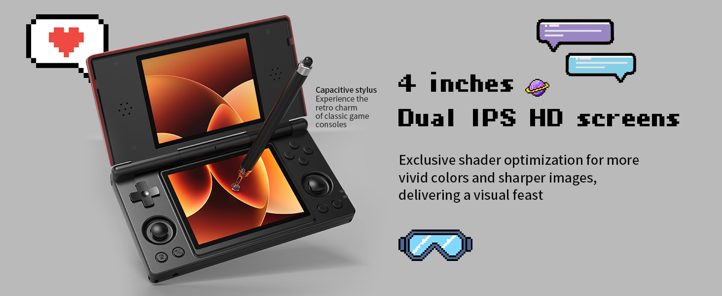 RG DS 4 inch Dual IPS HD Screen