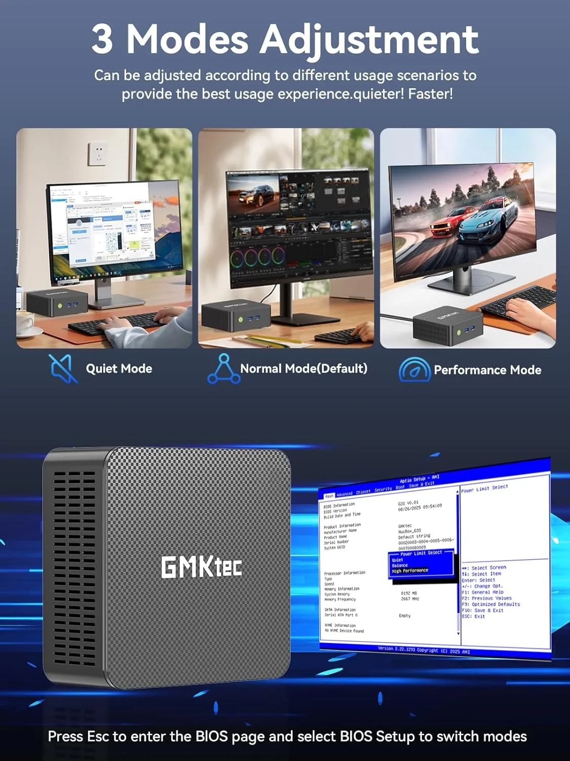 1770240099 276 GMKtec G3S Mini PC 16GB RAM 512GB M2 SSD Intel