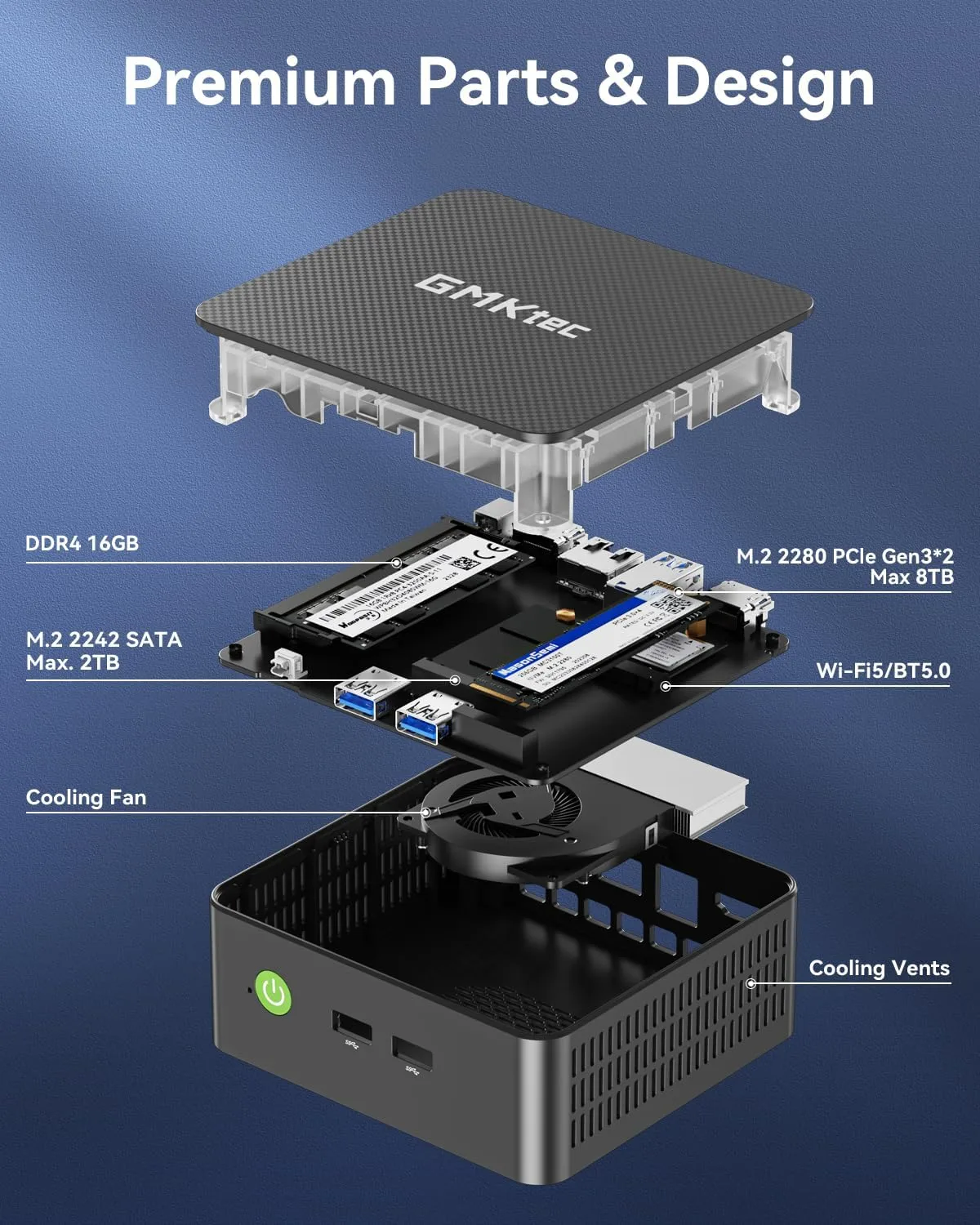 1770240099 896 GMKtec G3S Mini PC 16GB RAM 512GB M2 SSD Intel