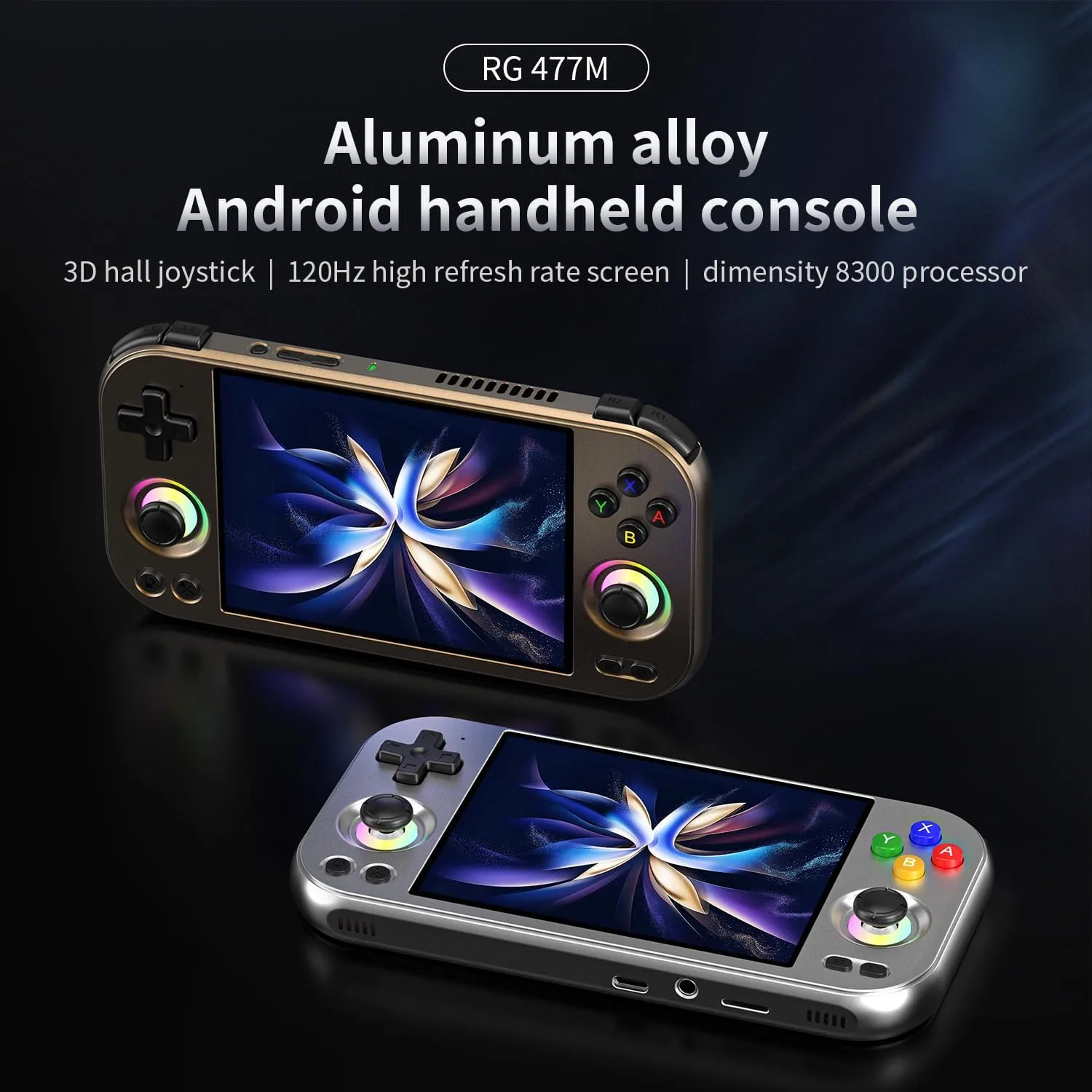 1770253322 260 RG477M Retro Handheld Game Console Aluminum Alloy CNC Dimensity