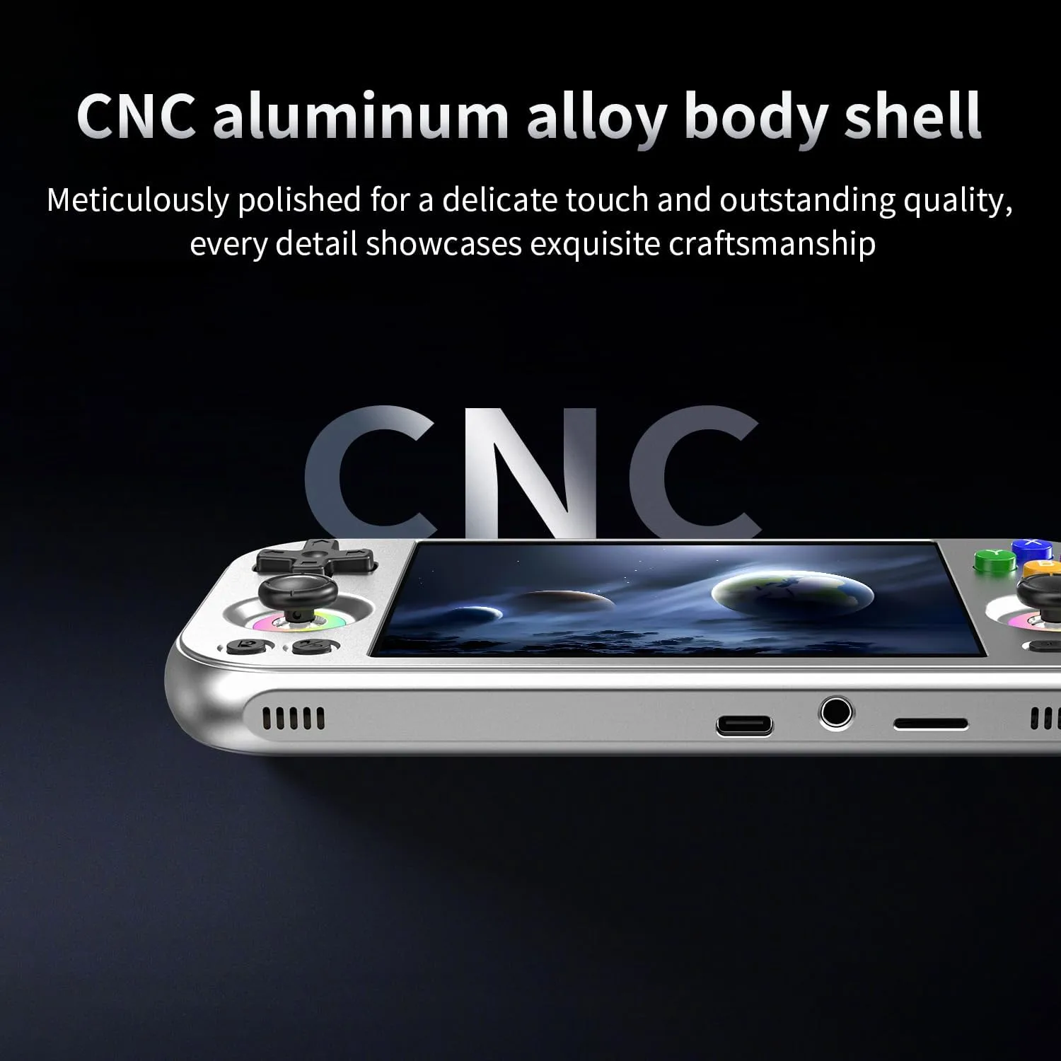 1770270895 65 RG477M Retro Handheld Game Console Aluminum Alloy CNC Dimensity