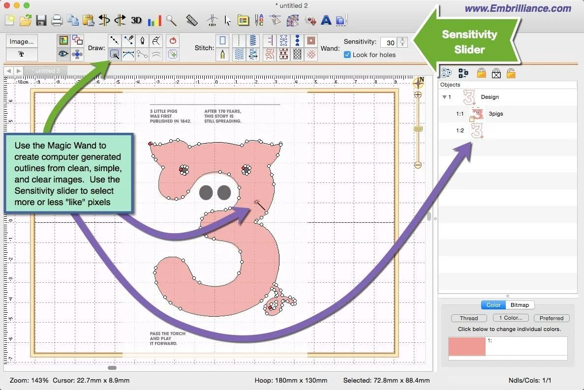 1770334787 869 Embrilliance StitchArtist Level 2 Digitizing Embroidery Software for MAC