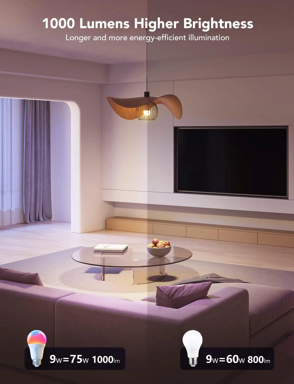 1770356904 227 Govee LED Smart Light Bulbs 1000LM Color Changing Light Bulb