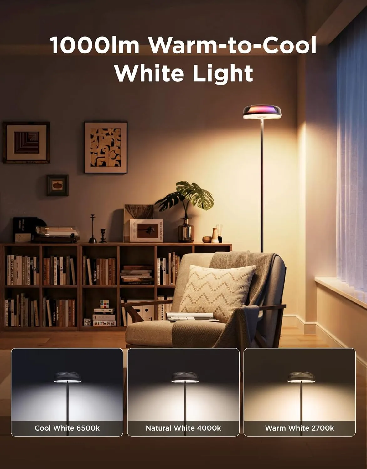1770395017 138 Govee Uplighter Floor Lamp for Living Room RGBIC Ripple Projector