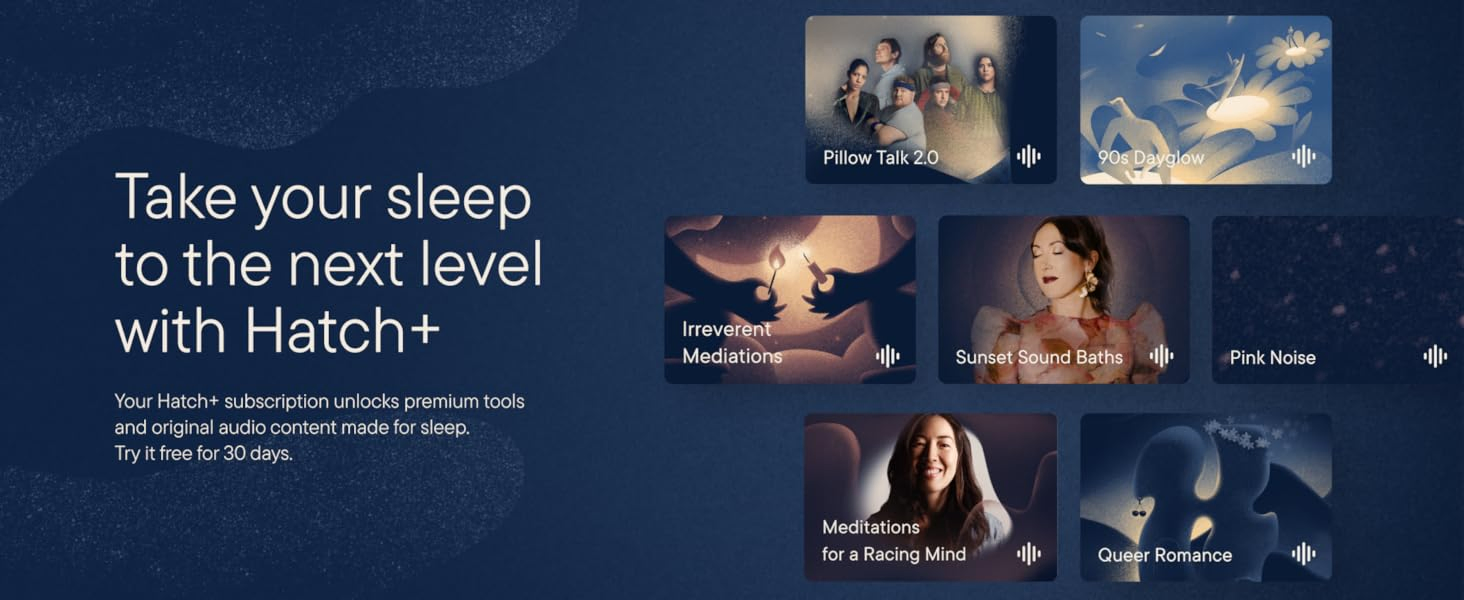 Take your sleep to the next level with Hatch+