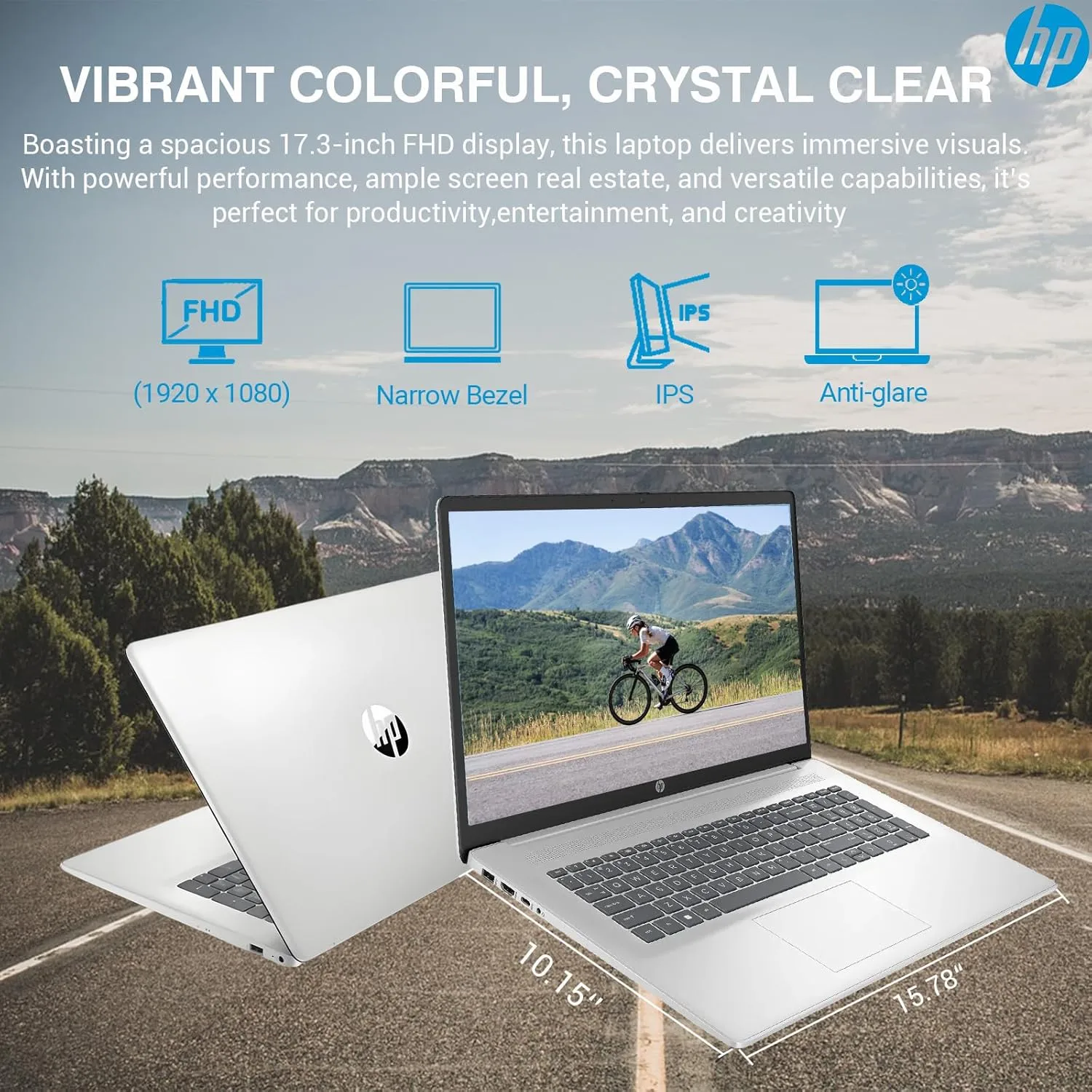 1770812664 106 HP 17 Inch Laptop Computer 173 IPS FHD Business Laptop