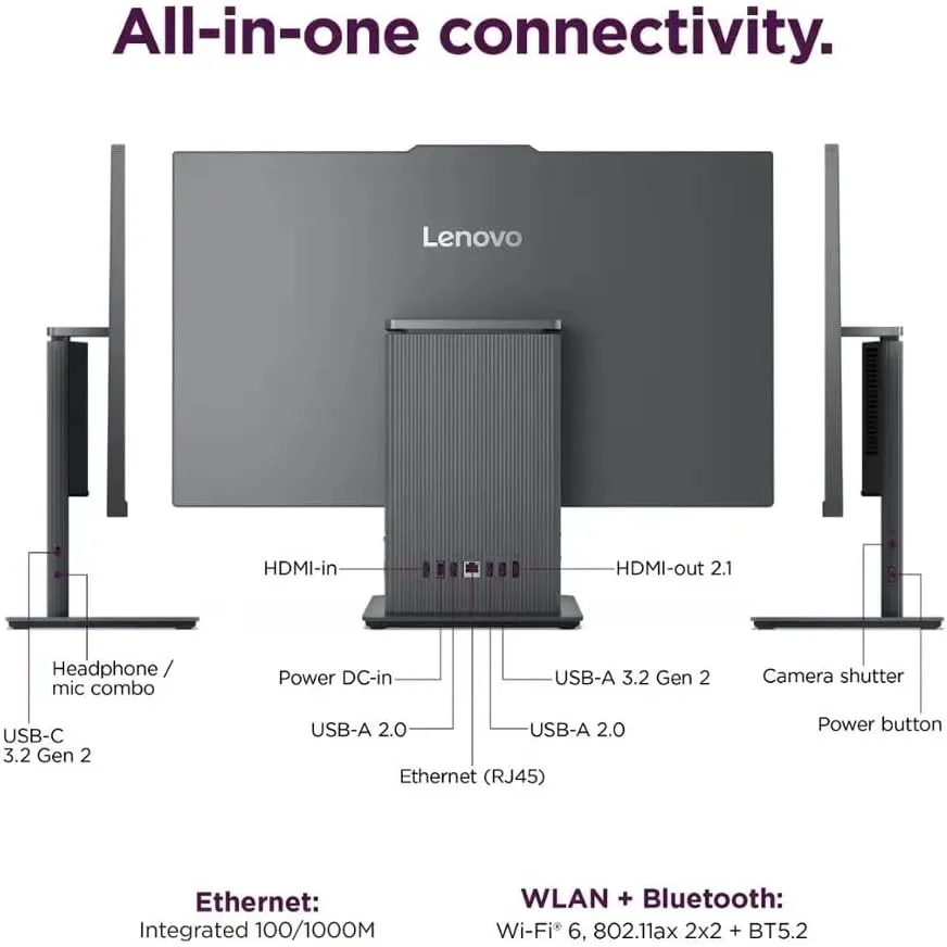 1770848536 506 Lenovo IdeaCentre All in One Desktop Computer 24 FHD Display 6 core AMD