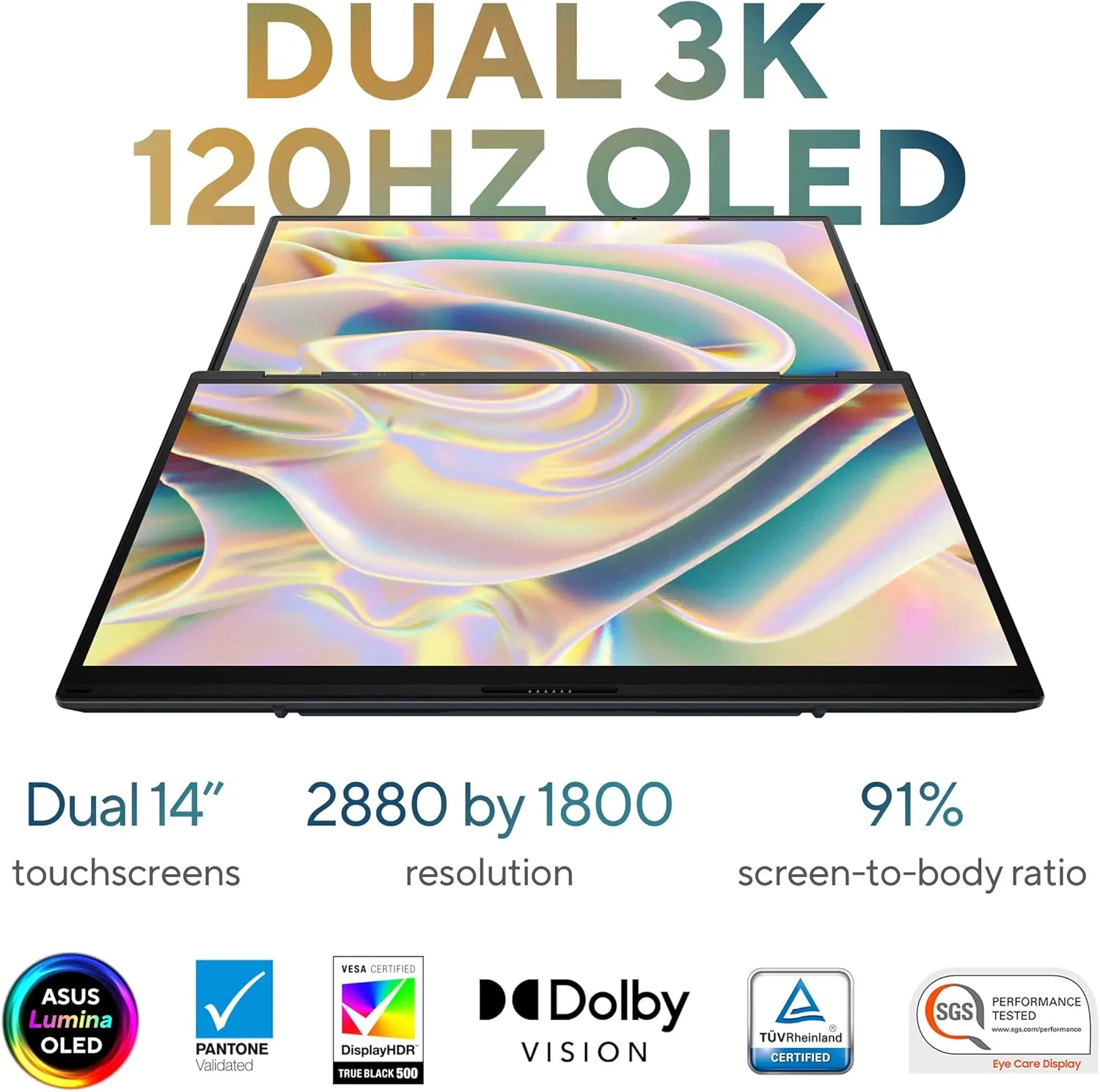1770926778 983 ASUS Zenbook Duo Laptop Dual 14 OLED 3K 120Hz Touch