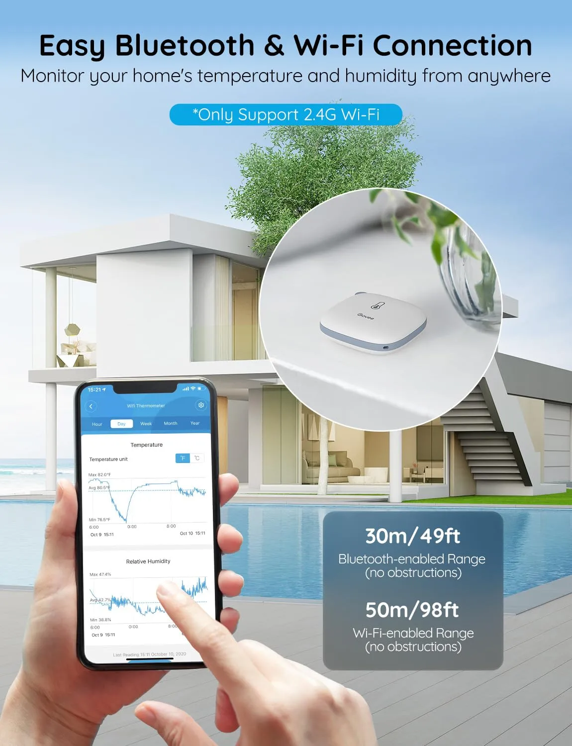 1770990254 843 Govee Smart Thermometer Hygrometer WiFi Humidity Temperature Sensor with App