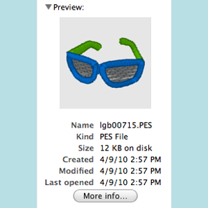 Embroidery File Preview