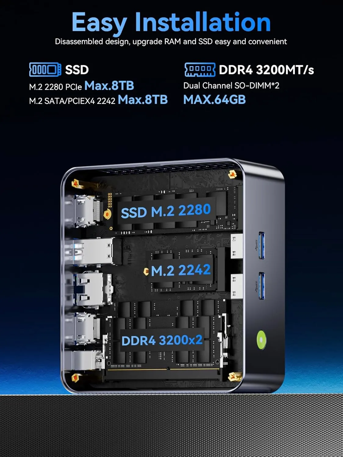 1771108640 790 GMKtec M3 Ultra Mini PC with Intel Core i7 12700H