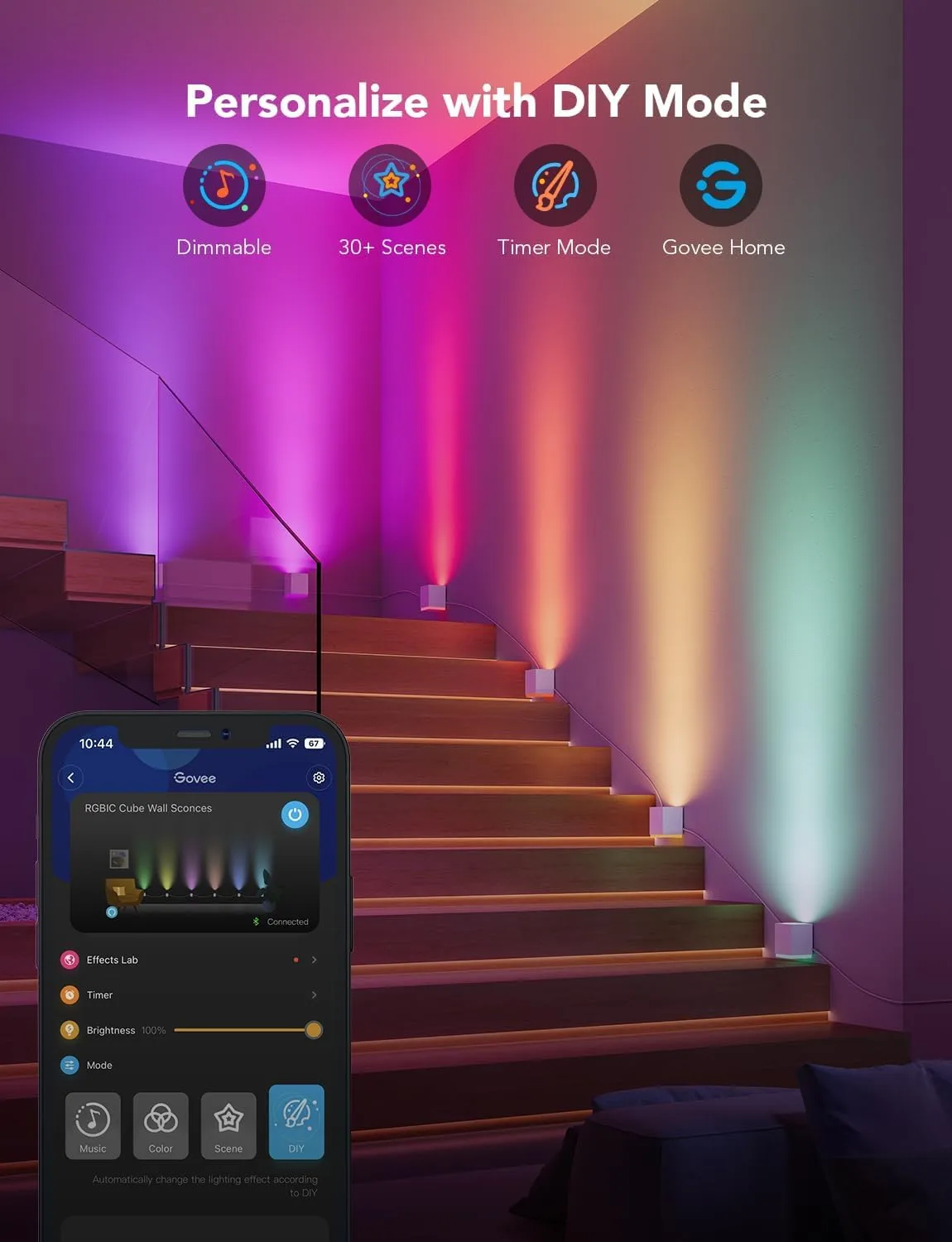 1771187491 217 Govee Cube Wall Sconces RGBIC LED Wall Light Works with