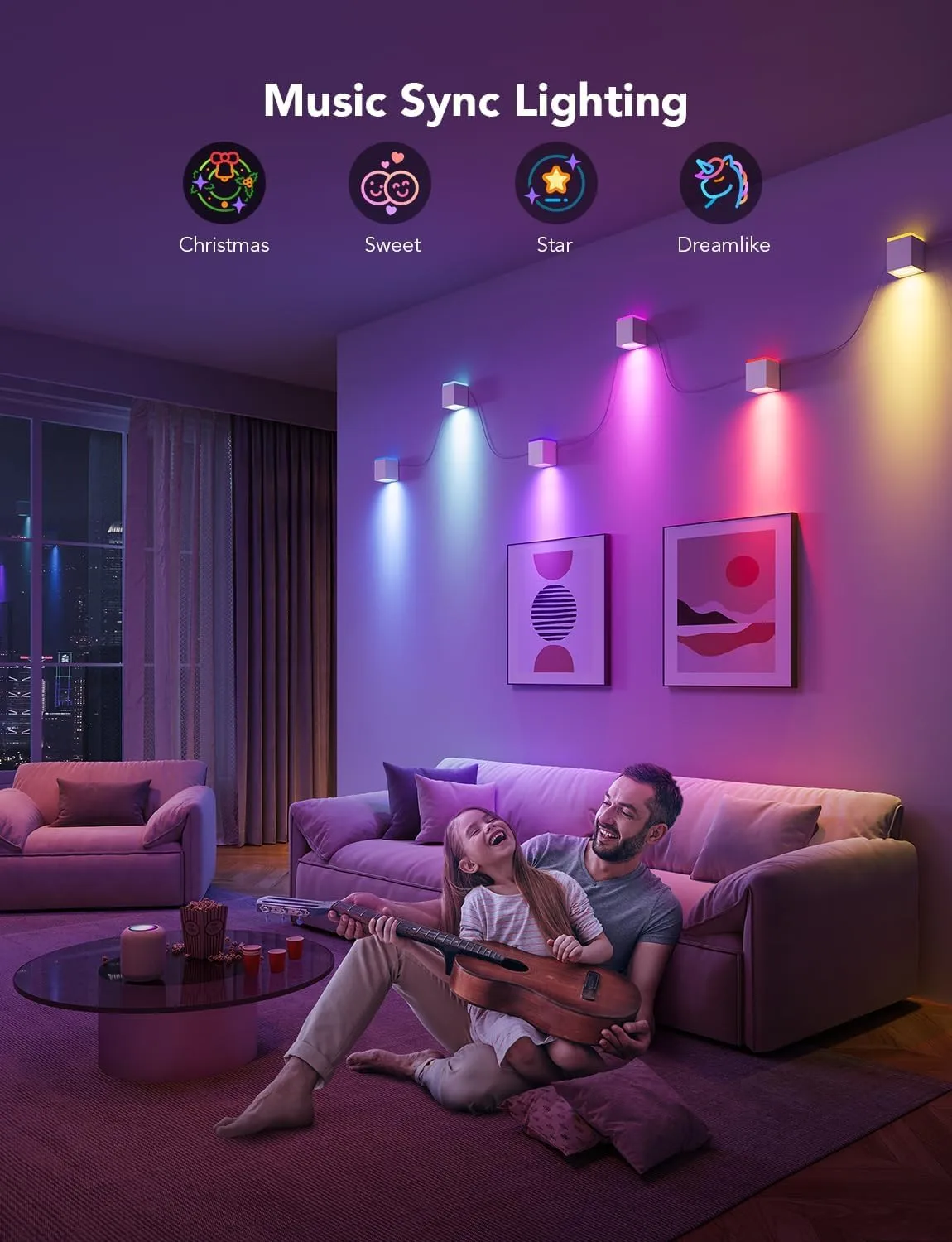 1771187491 824 Govee Cube Wall Sconces RGBIC LED Wall Light Works with