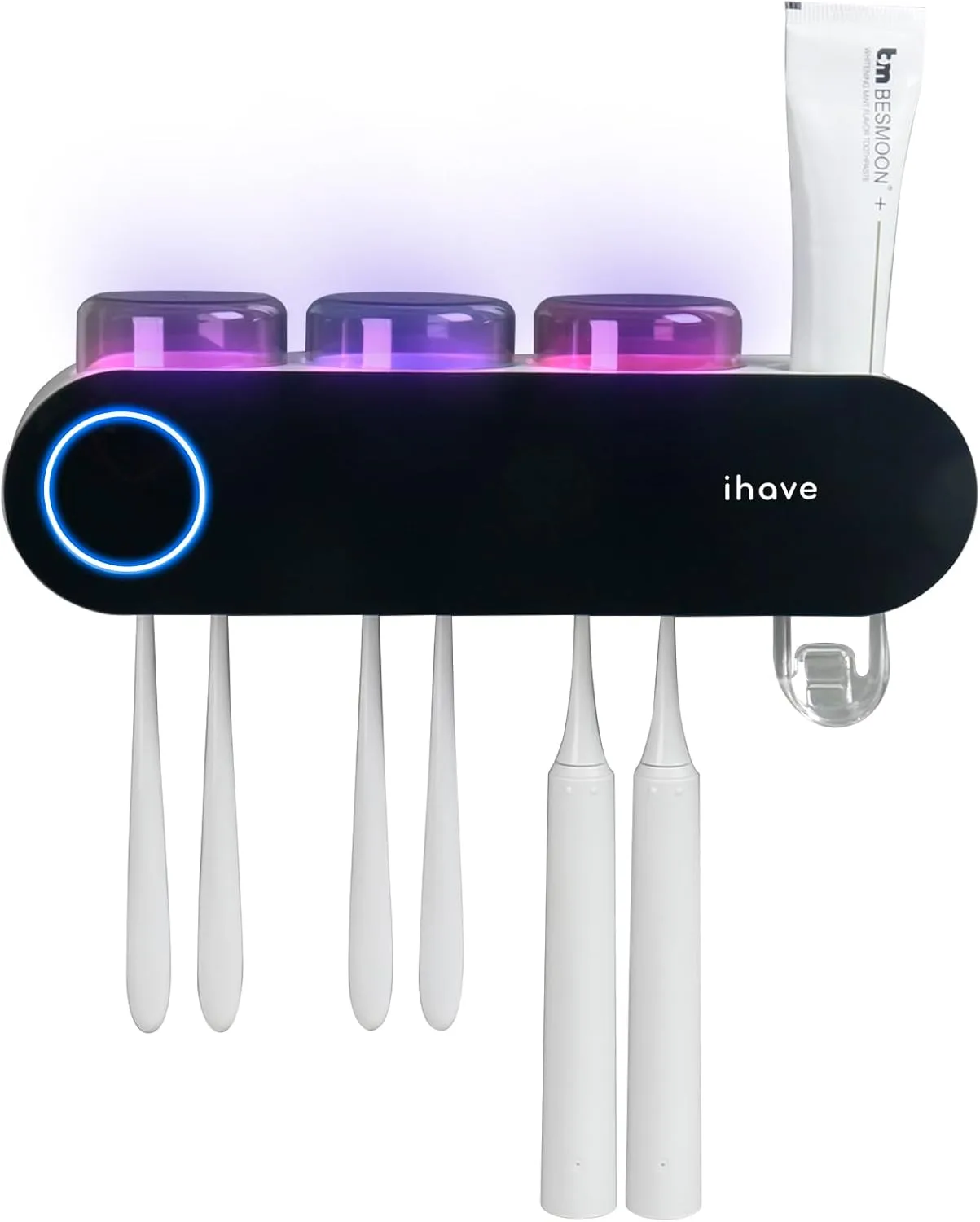 1771256994 509 iHave Wall Mounted Electric Toothbrush Holders with 3 Cups UV