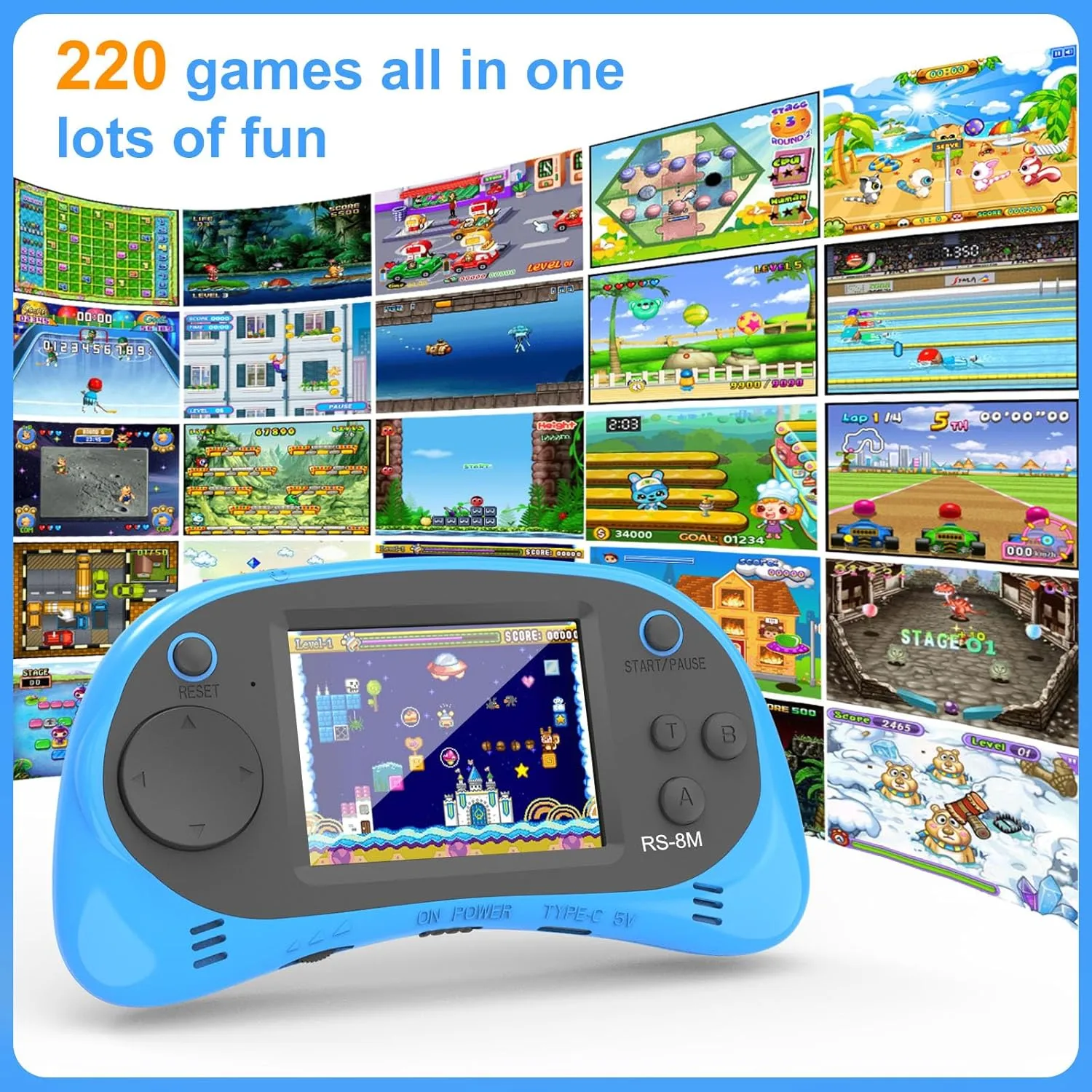 1771278726 936 Handheld Games for Kids 16 Bit Retro Video Game with