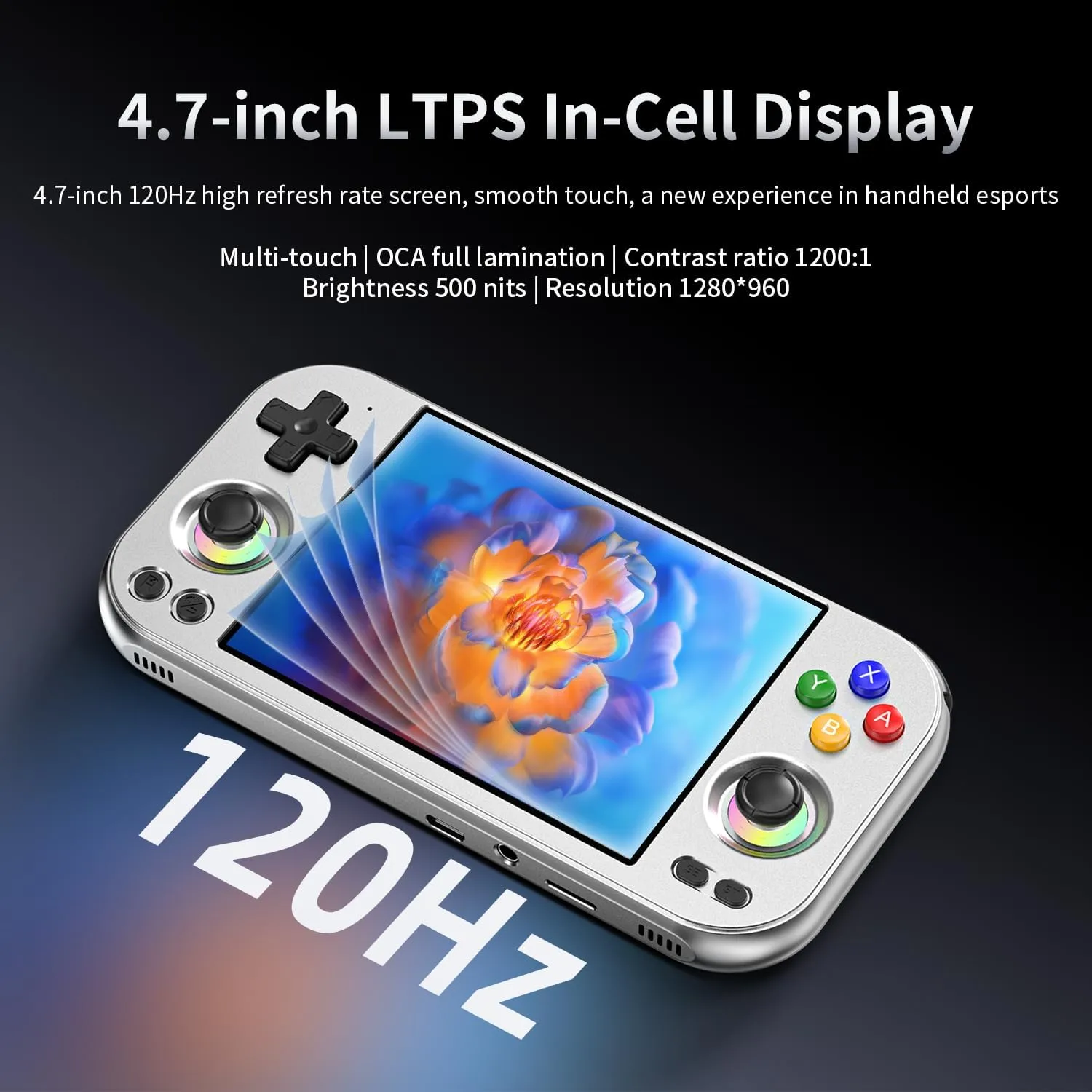 1771368755 838 RG477M Retro Handheld Game Console Aluminum Alloy CNC Dimensity