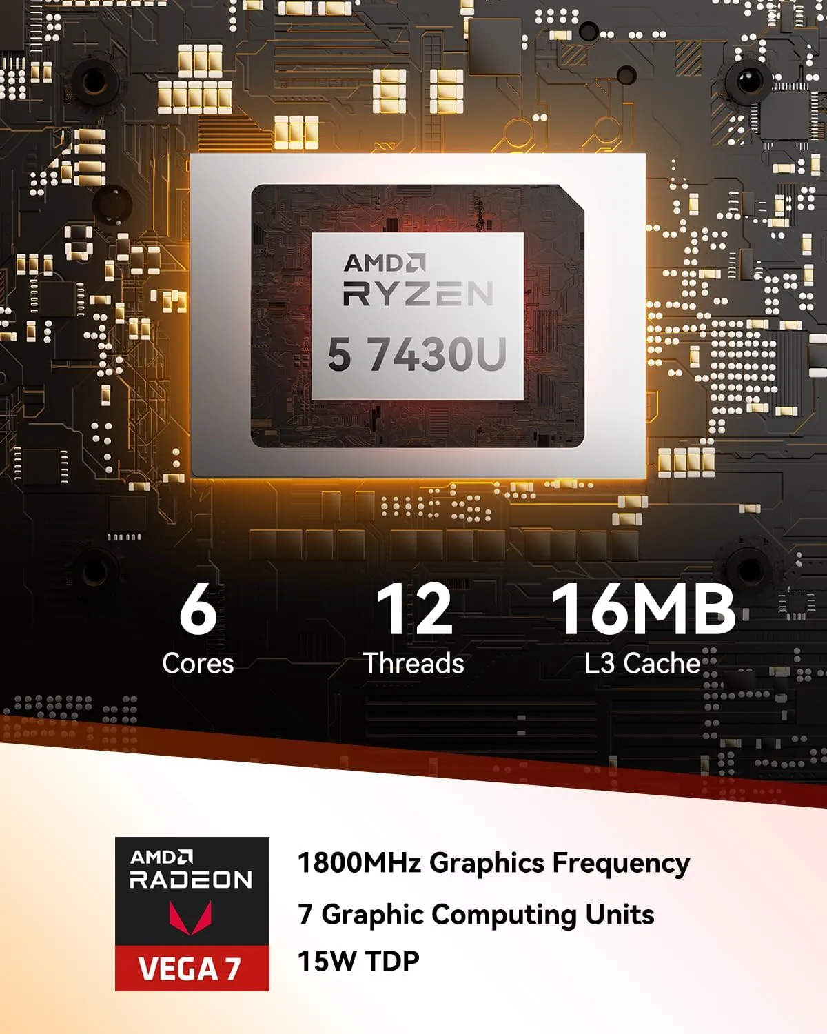 1771461900 399 GEEKOM A5 Mini PC with AMD Ryzen 5 7430U 3 Year