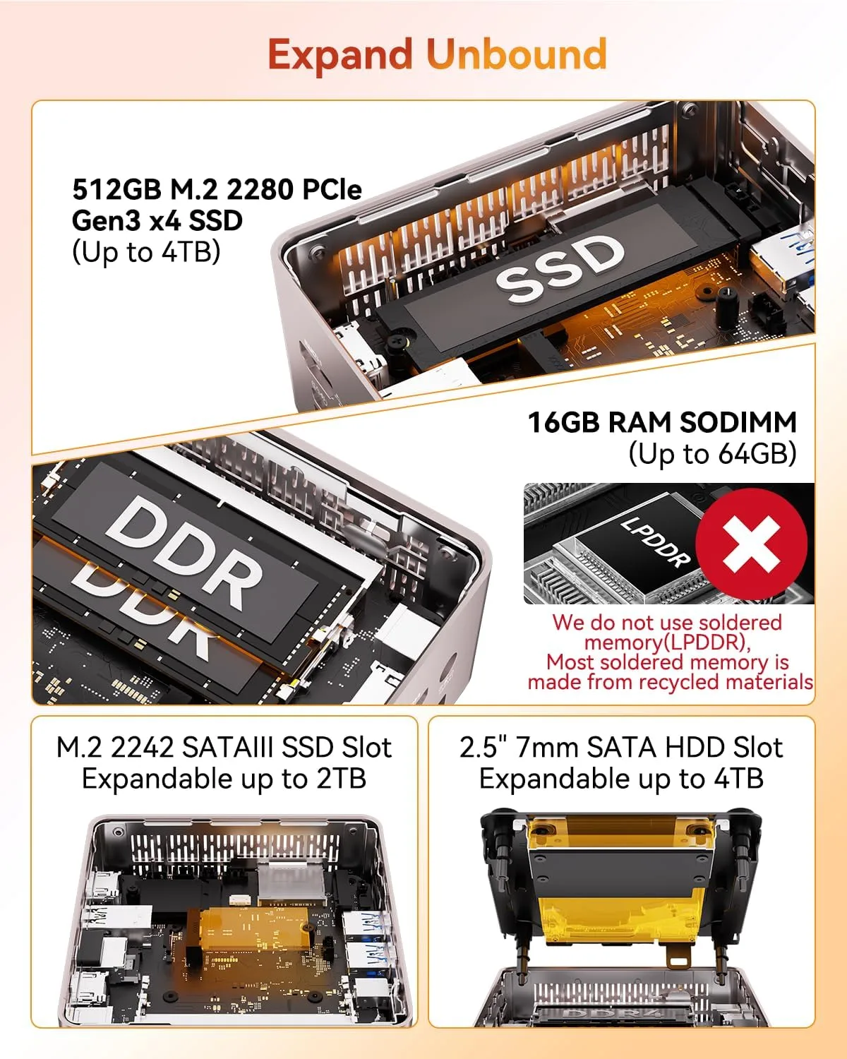 1771461900 467 GEEKOM A5 Mini PC with AMD Ryzen 5 7430U 3 Year