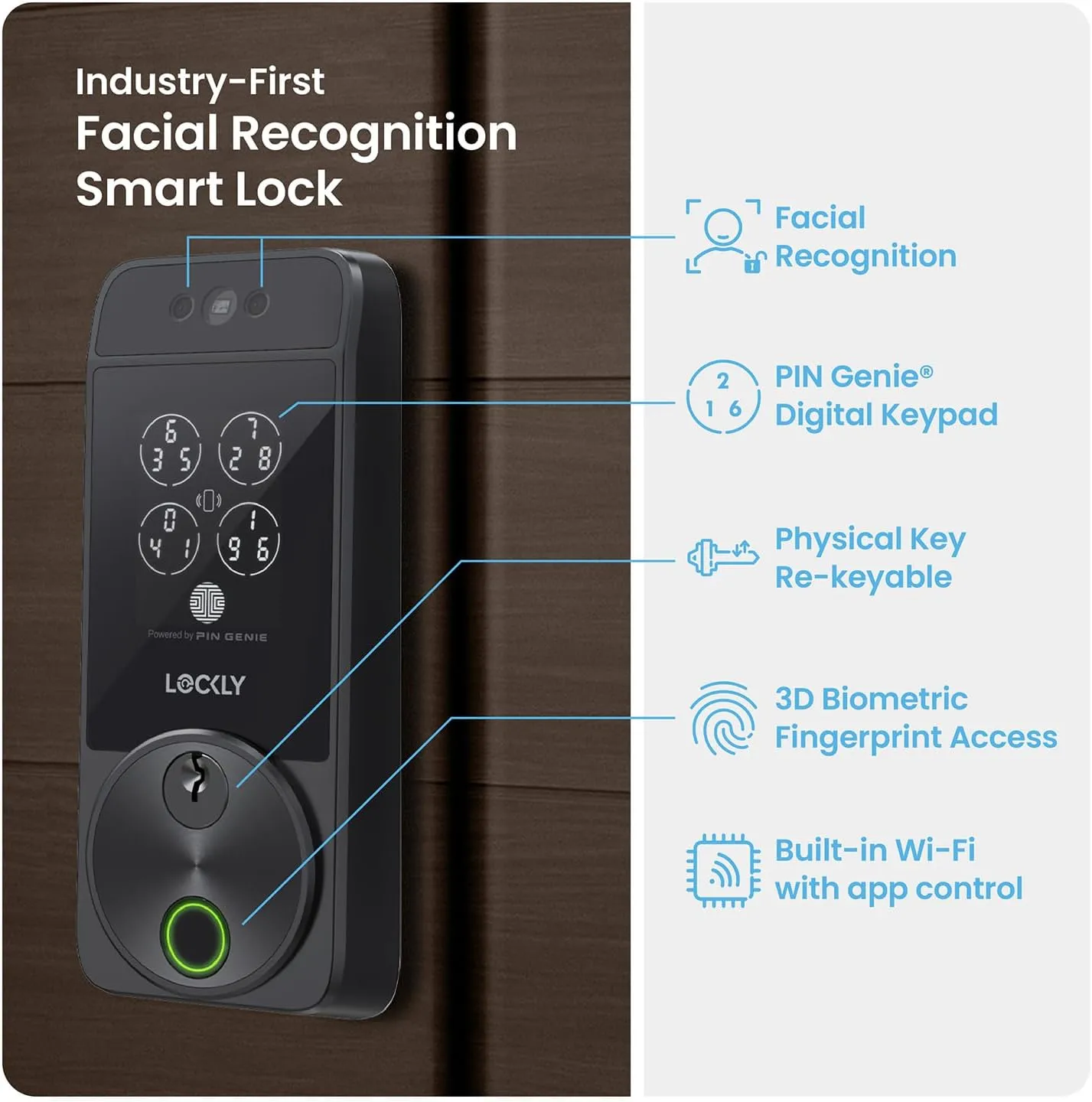 1771470471 764 Lockly Visage Zeno Series Smart Lock Facial Recognition Fingerprint