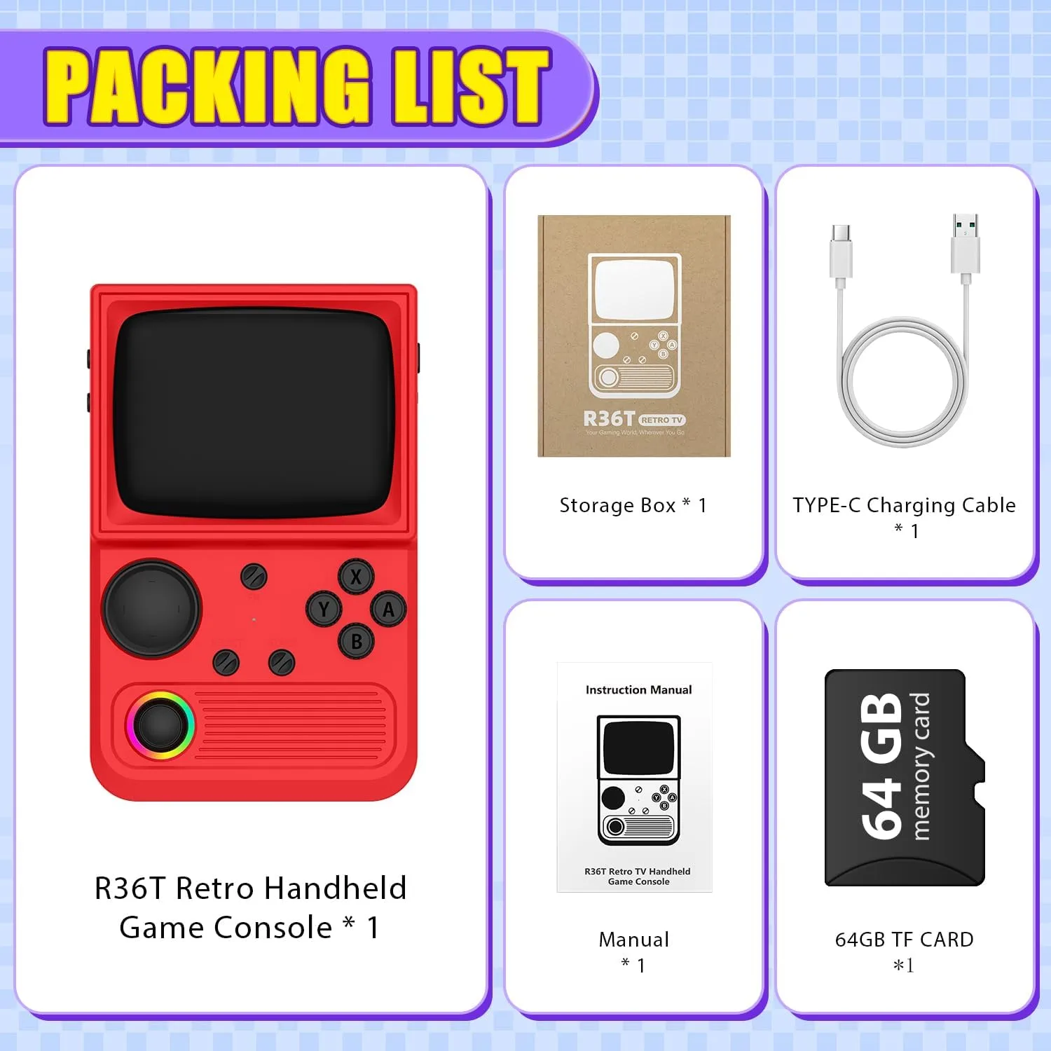 1771543948 287 R36T Retro Gaming Console 35 IPS Screen CRT Inspired Handheld Game