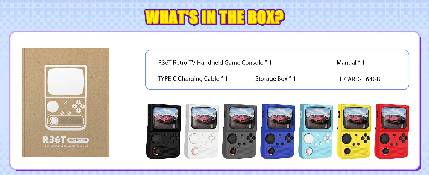 retro handheld game console gaming video consoles stick retroid pocket games hand held gameboy