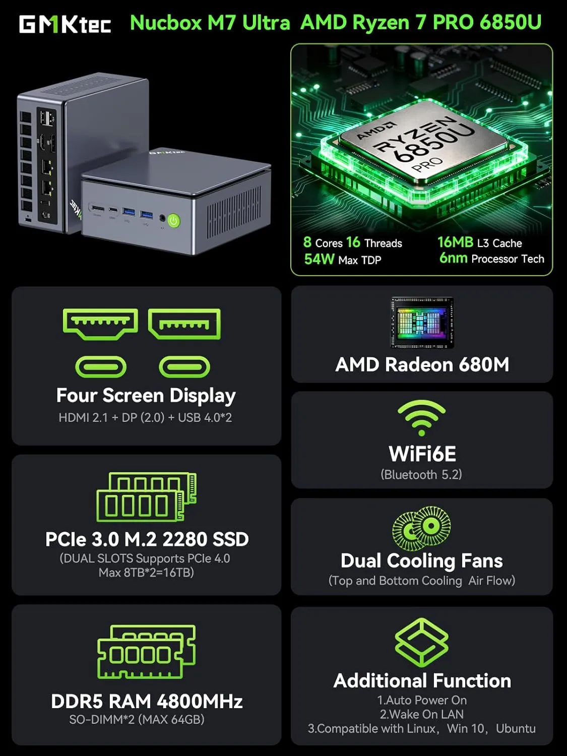 1771618806 291 GMKtec Mini PC Gaming M7 Ultra Ryzen 7 PRO 6850U