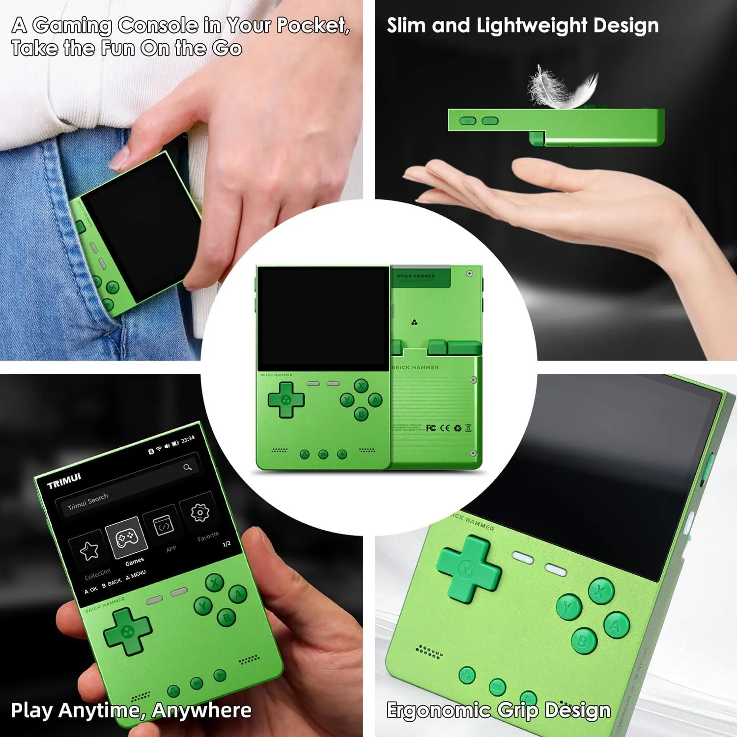 1771649084 992 Trimui Brick Hammer Handheld Game Console with 32 inch IPS