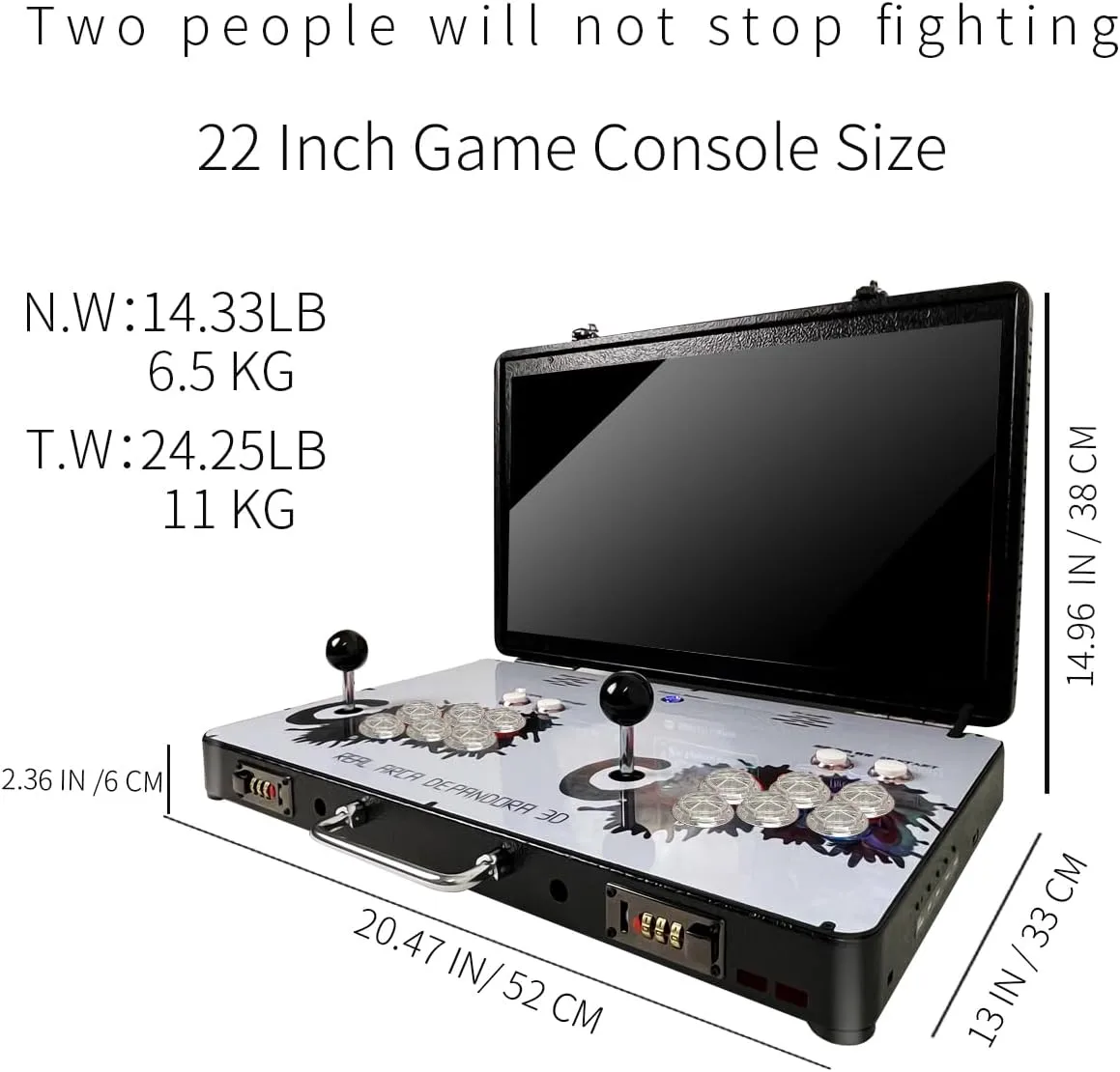 1771789324 145 Portable 20000 in 1 Metal Box 3D Arcade Game Console