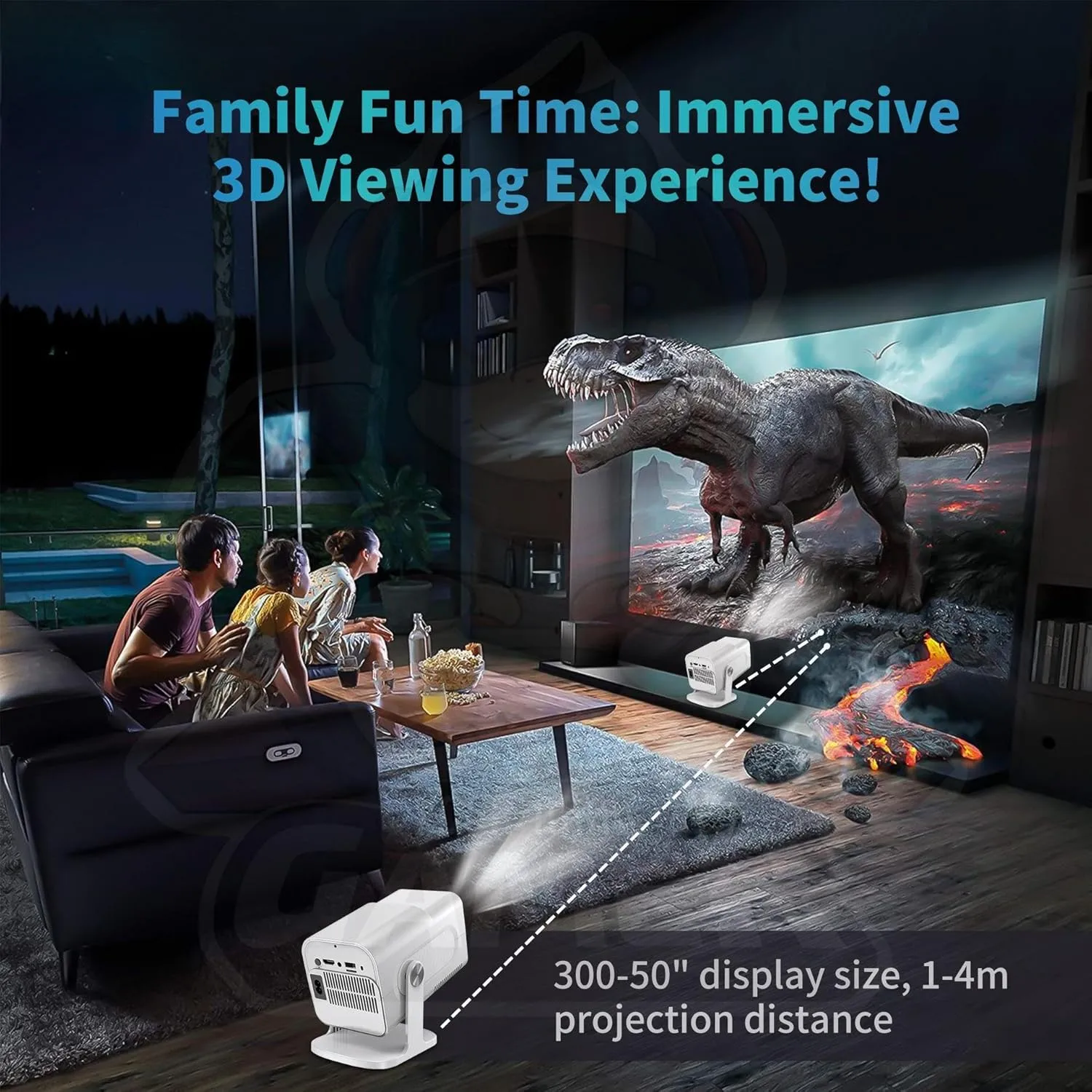 1771806952 549 HCS350 Pro Projector and gameRetro 4K Smart Game Projector 12801080P