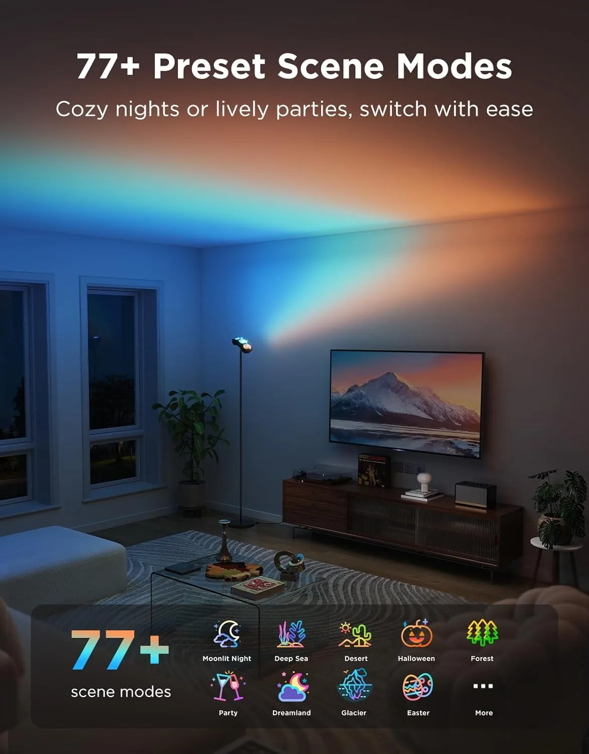 1771979390 465 Govee Torchiere Floor Lamp with Matter Alexa Compatible RGBIC Warm