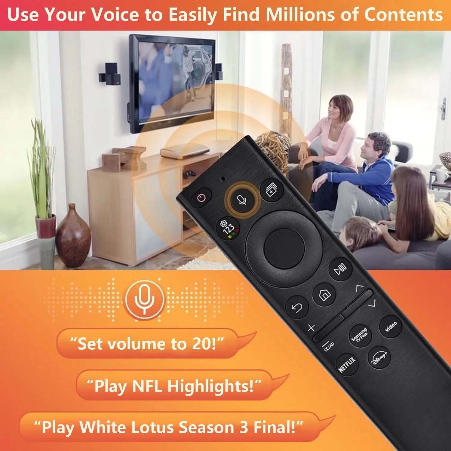 1772093143 876 Replacement for Samsung TV Remote for All 2019 2025 Samsung Remote
