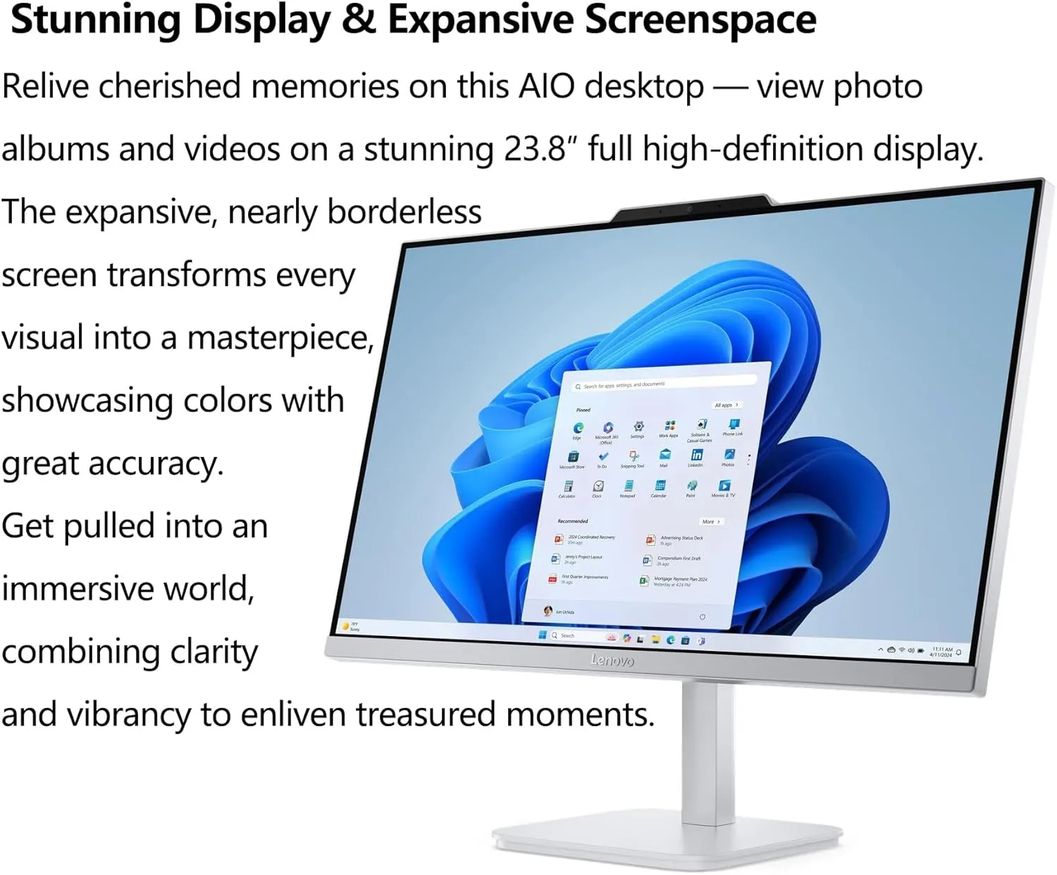 1772102283 774 Lenovo IdeaCentre 24 All in One Desktop Computer 16GB DDR4 RAM 512GB