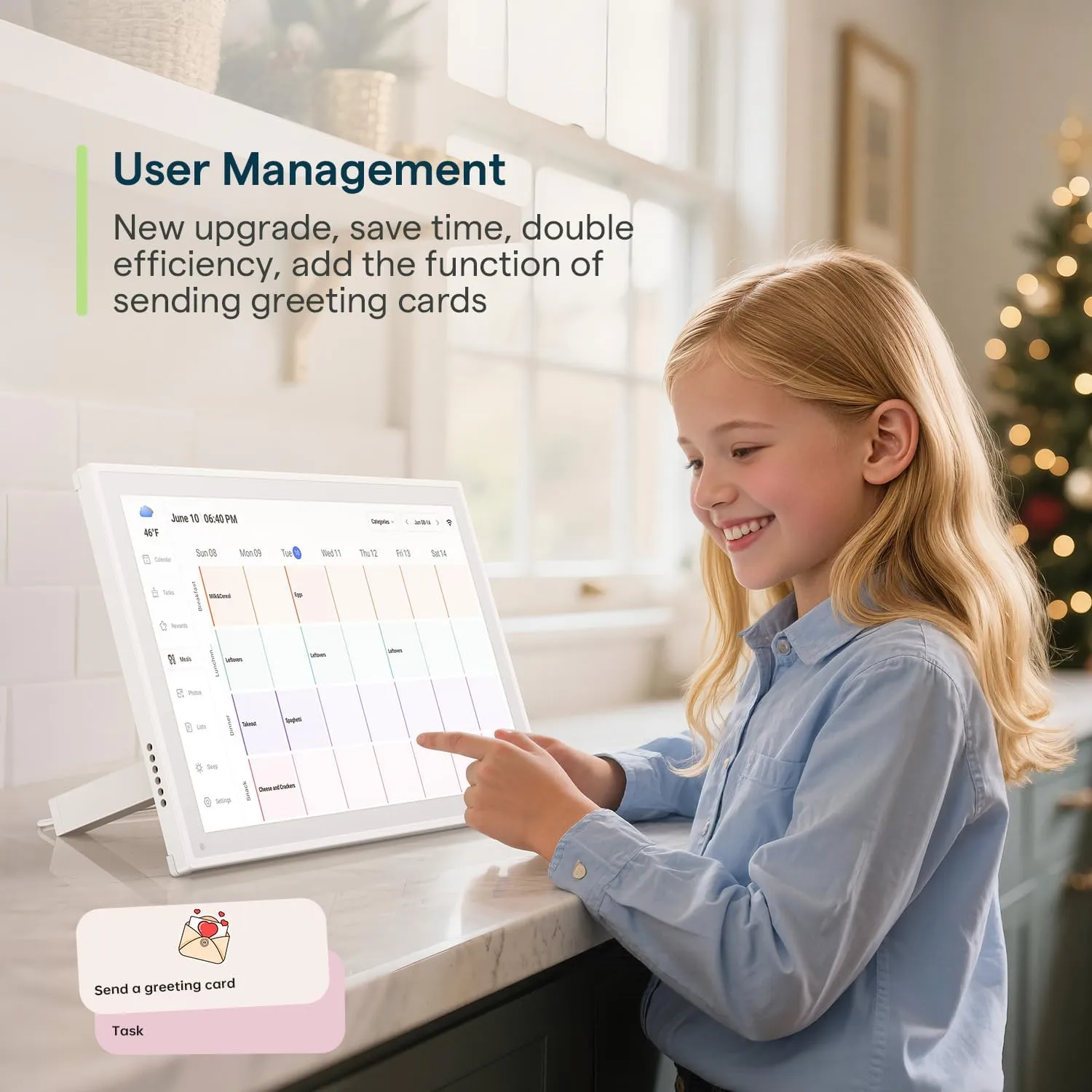 1772272826 549 Digital Calendar 101inch Smart WiFi Electronic CalendarChore Chart IPS Touch