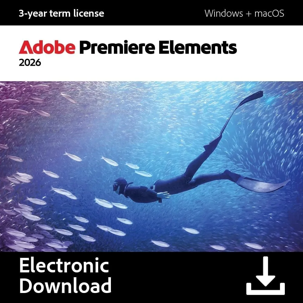 Adobe Premiere Elements 2026 Software Download Video Editing
