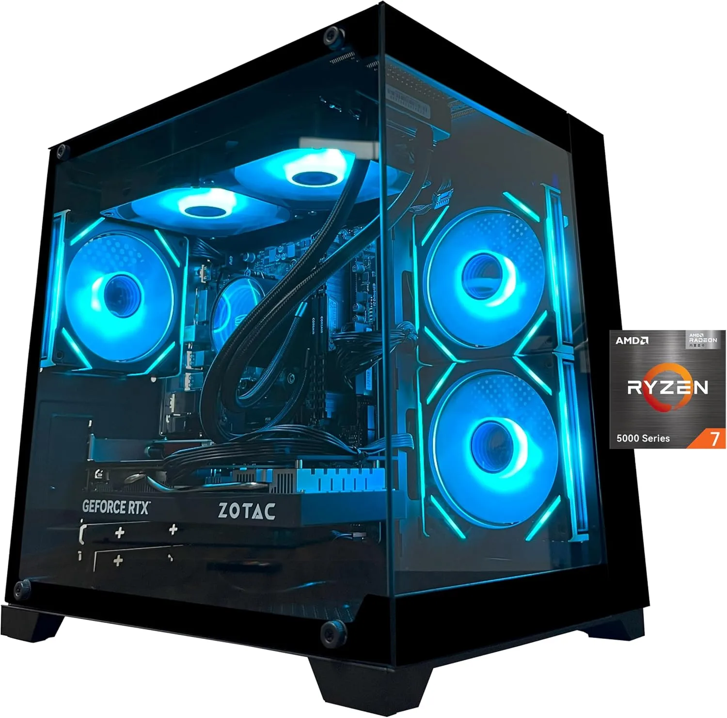 Gaming PC Desktop Computer Ryzen 7 5700XRTX 506032GB DDR4 RAM