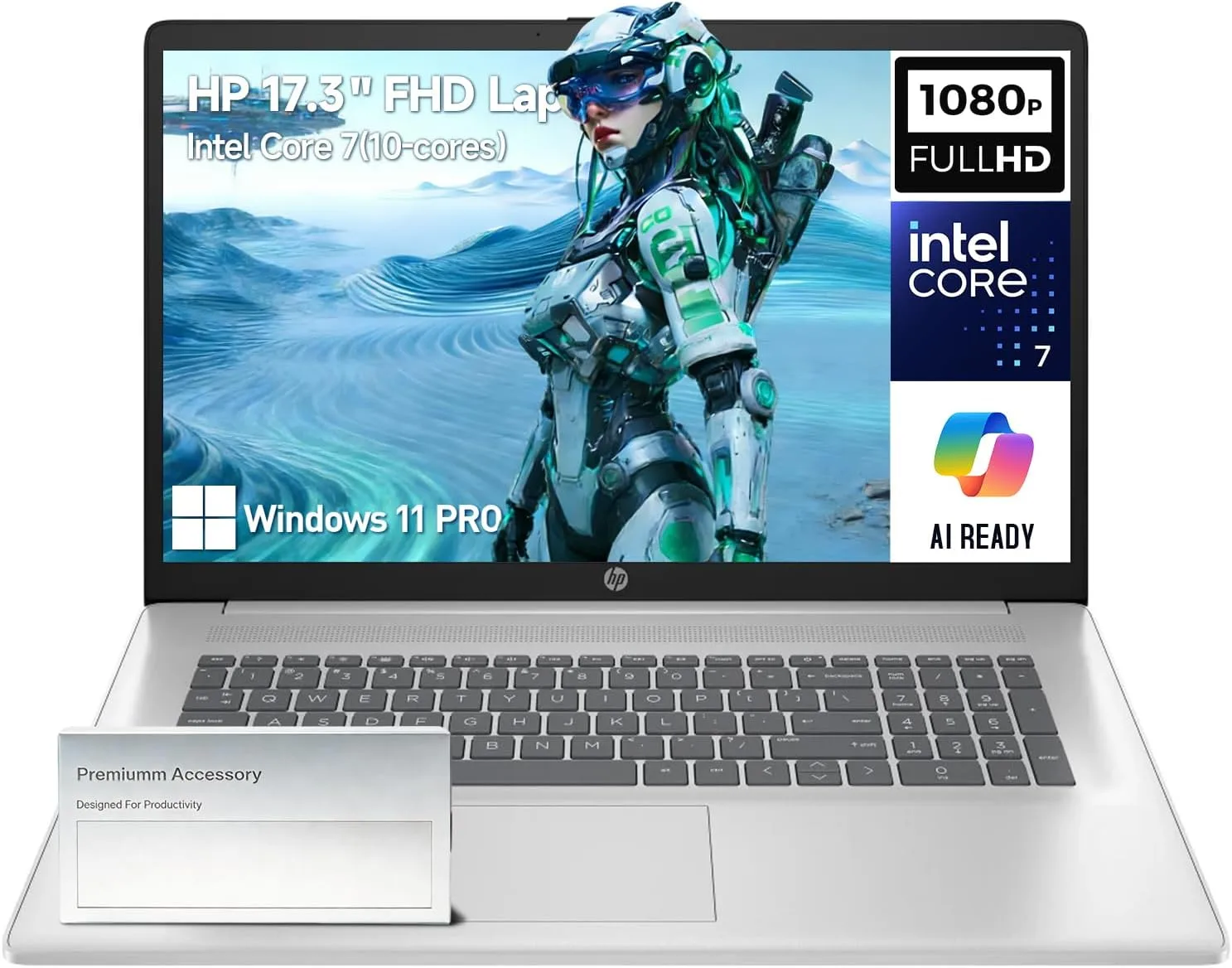 HP 17 Inch Laptop Computer 173 FHD IPS Business Laptop