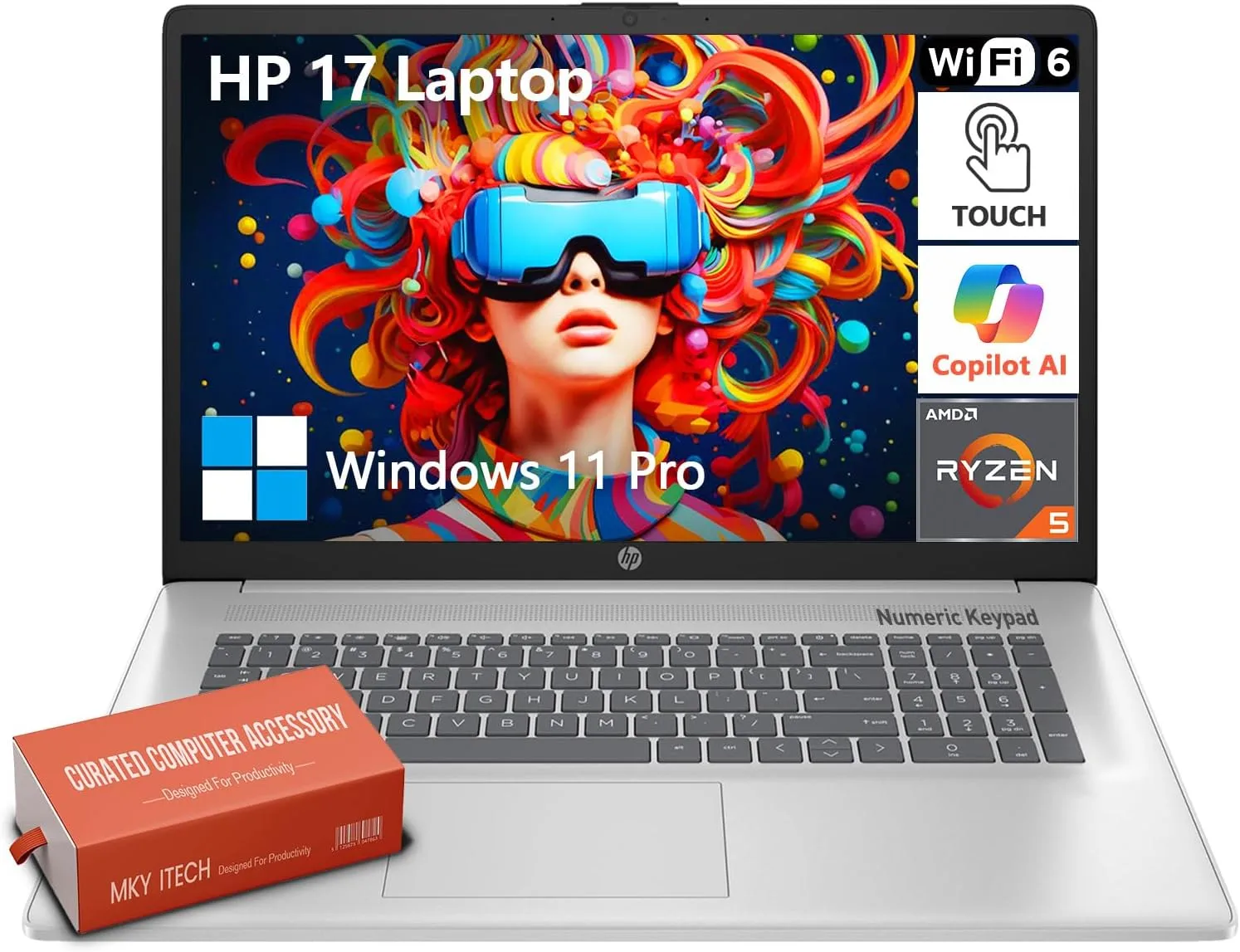 HP 17 Inch Touchscreen Laptop Computer 173 HD Touch Screen