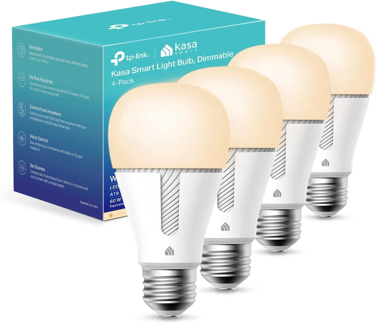 Kasa Smart Light Bulbs that works with Alexa and Google