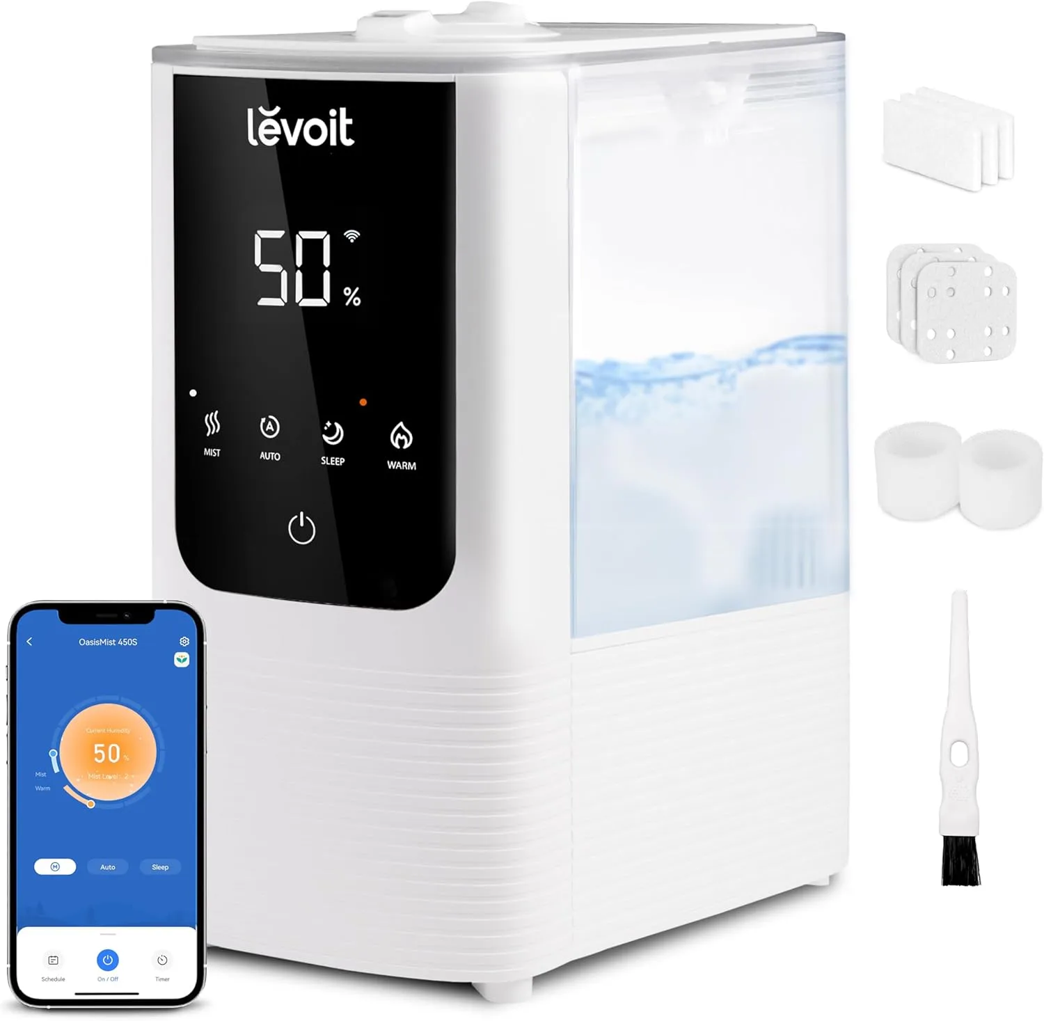 LEVOIT Humidifiers for Bedroom Home Smart Warm and Cool Mist